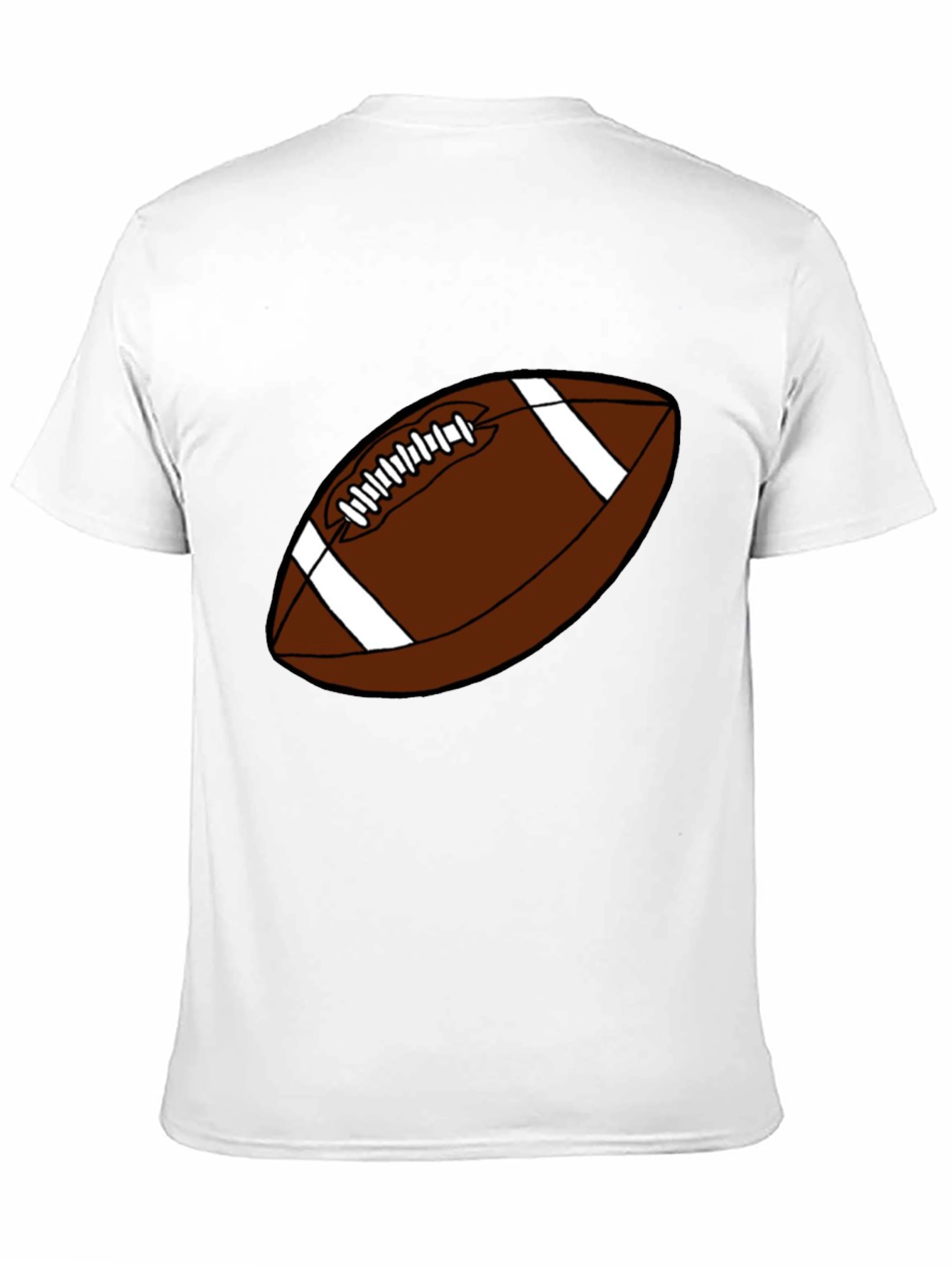 Black Football Graphic T-Shirt - Black Casual Tee view 11