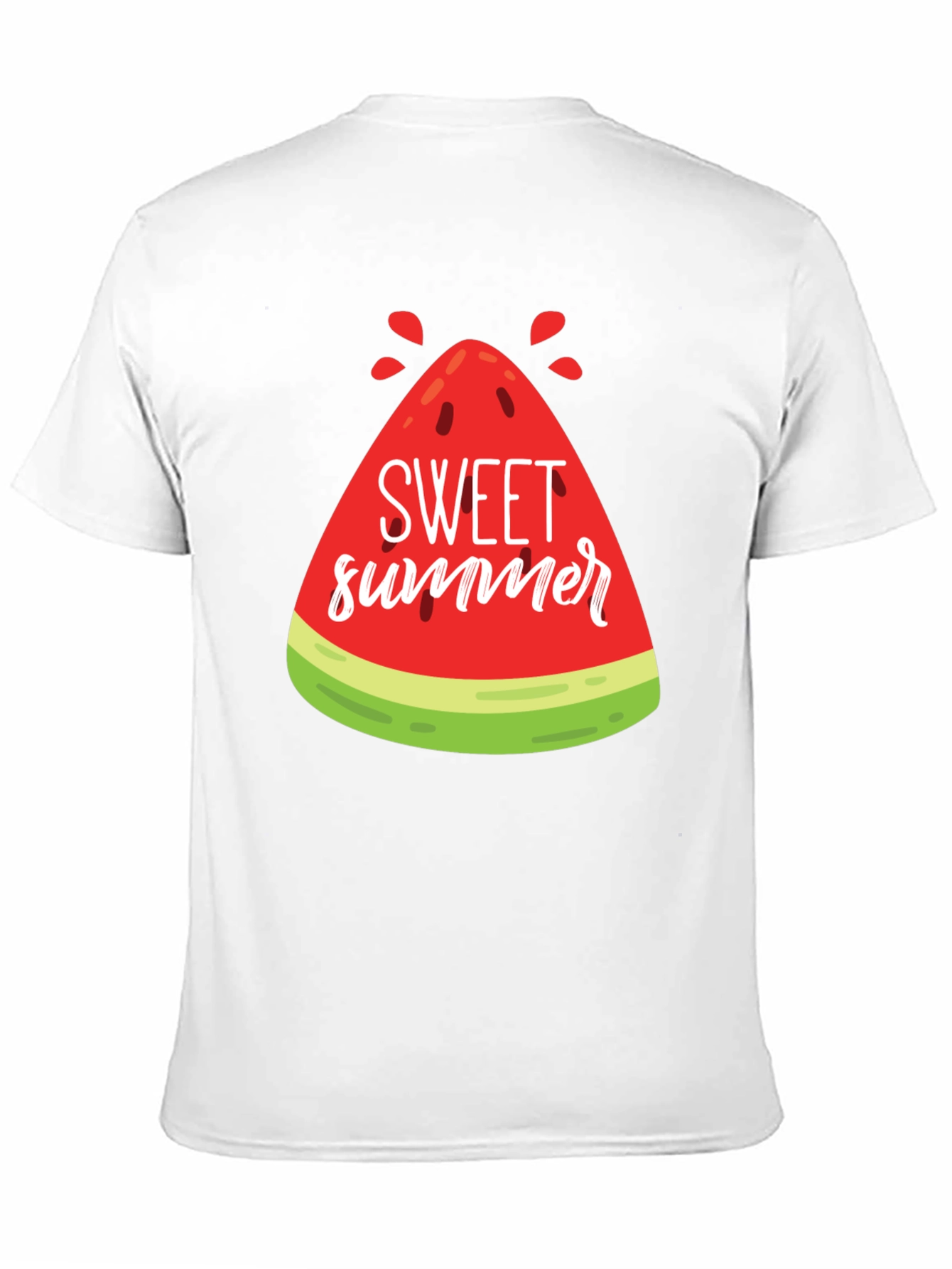 Black Sweet Summer Watermelon Graphic Tee view 11