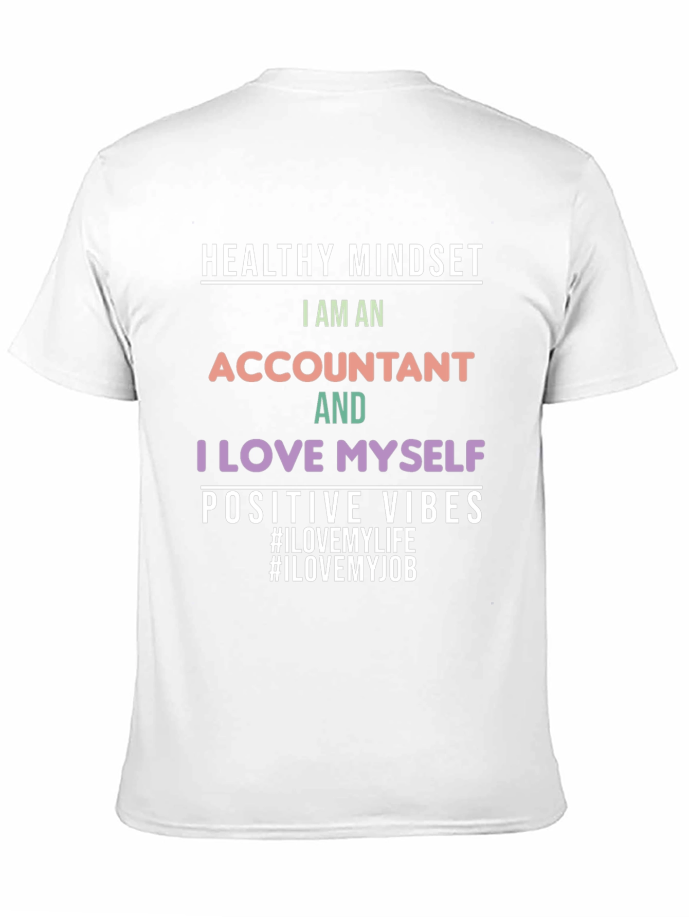 Black Accountant Pride Black T-Shirt view 11
