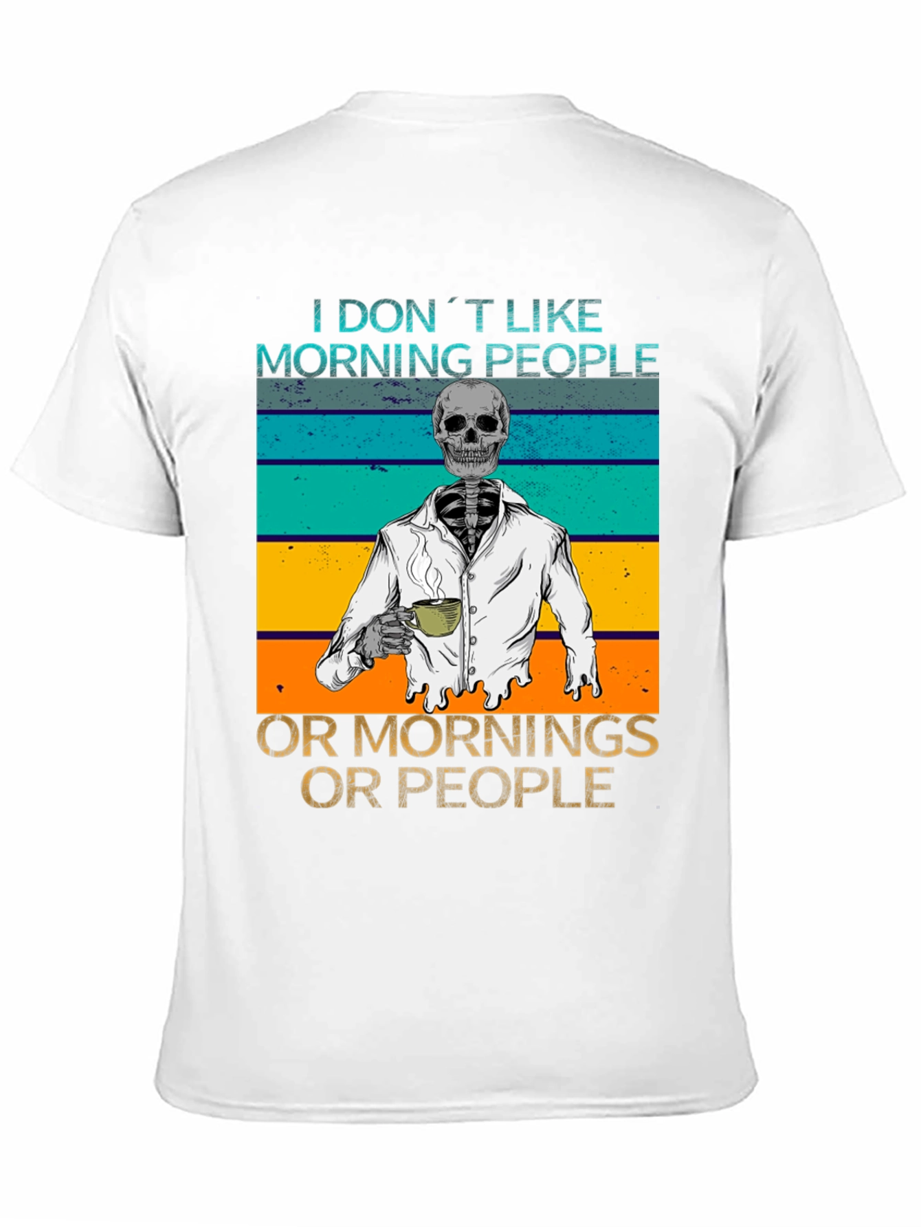Black I Don't Like Morning People Graphic Tee view 11