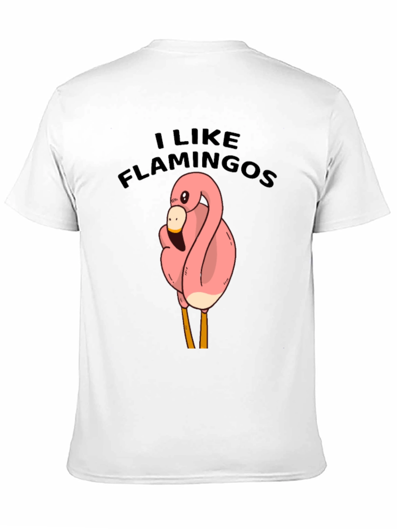 Black I Like Flamingos Black T-Shirt view 11