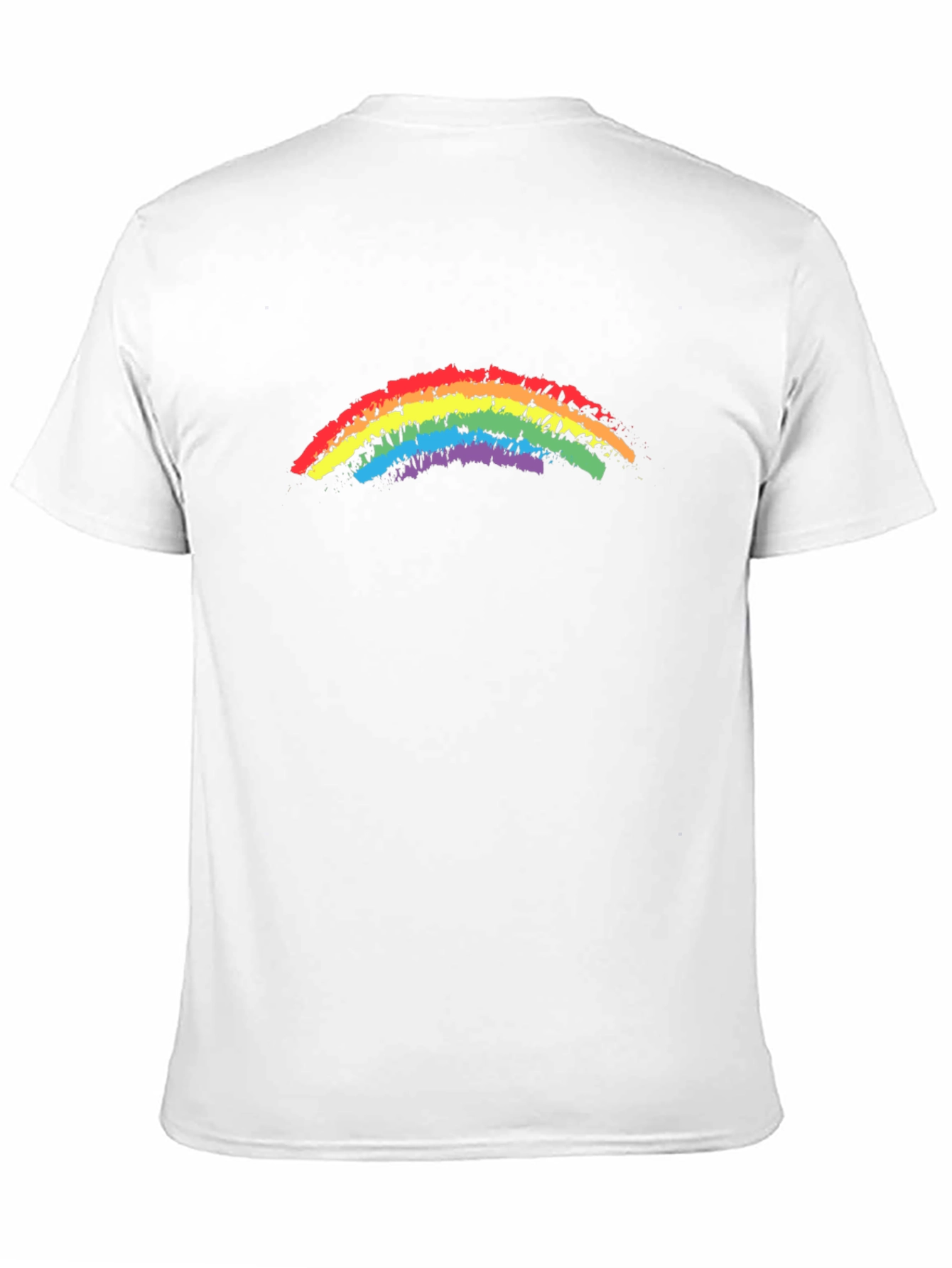 Black Rainbow Pride T-Shirt - Black Cotton Blend view 11