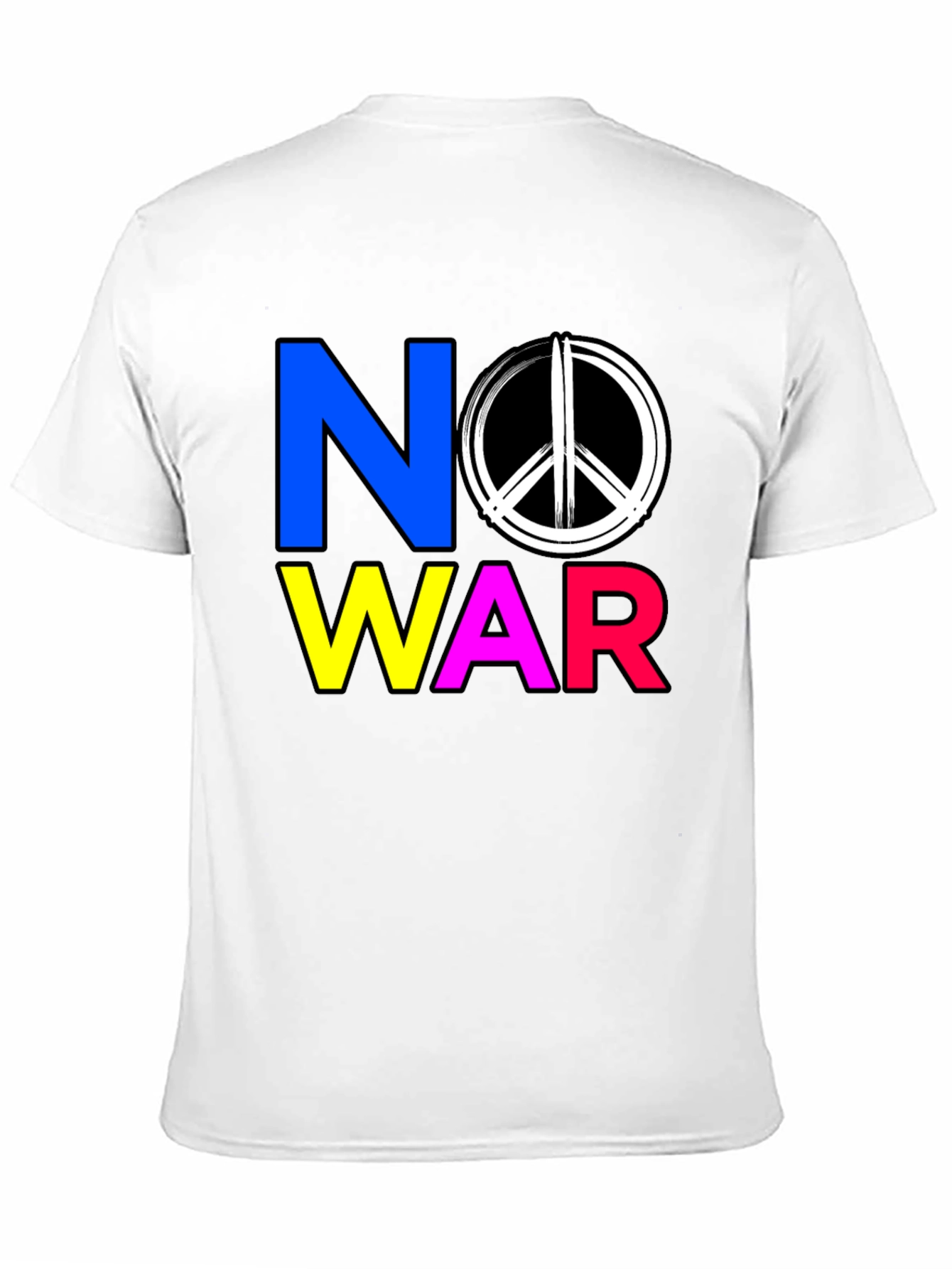 Black No War Graphic T-Shirt - Peace Symbol Tee view 11