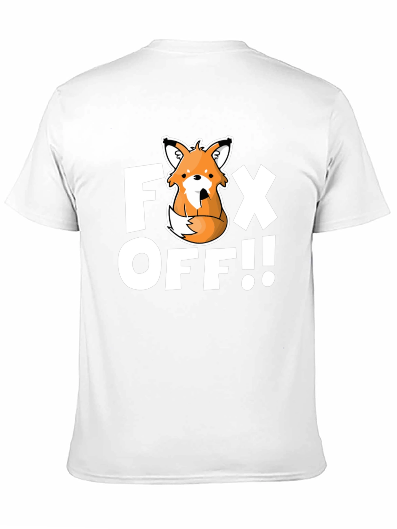 Black Fox Off Graphic T-Shirt - Funny Novelty Tee view 11