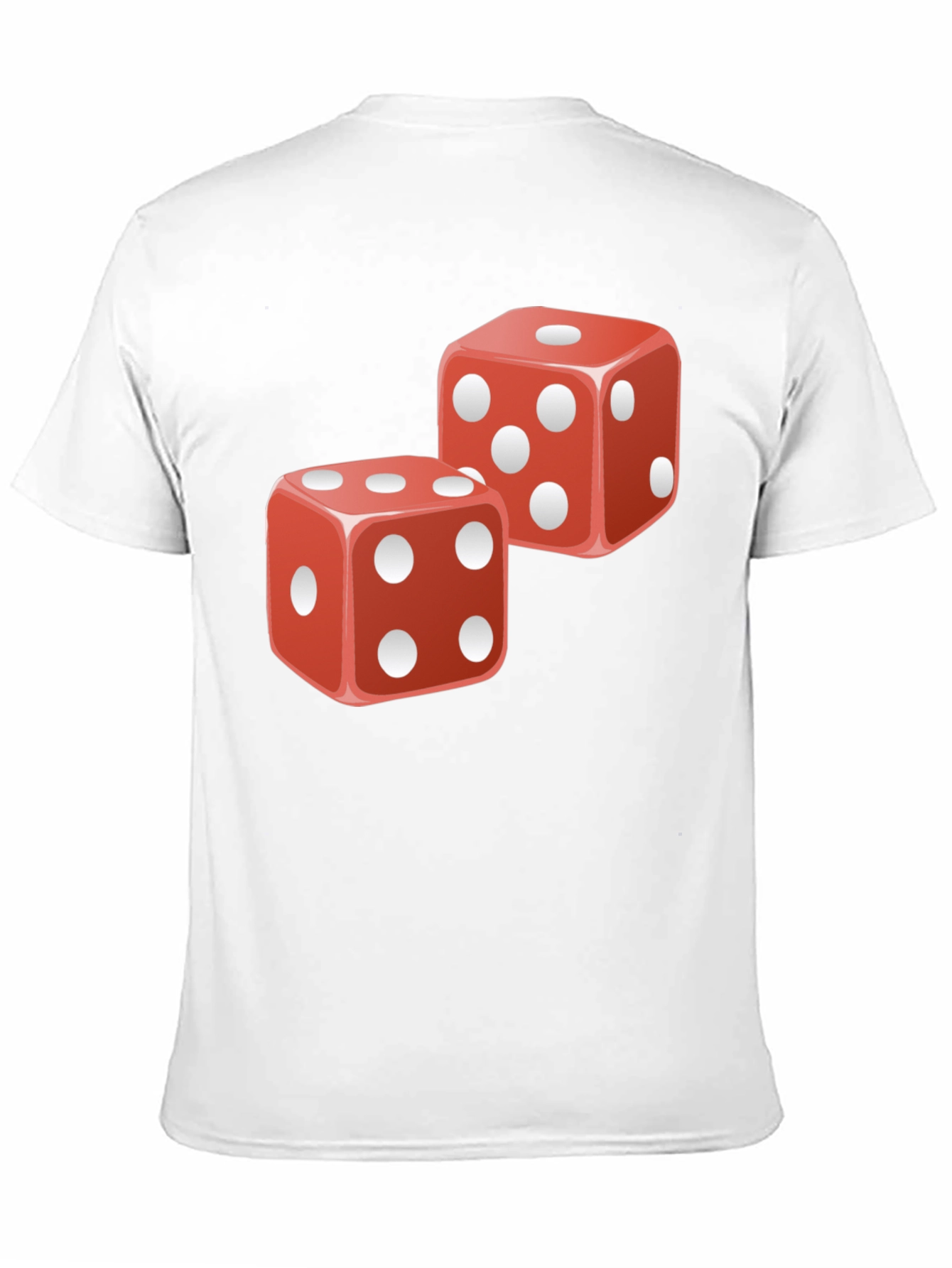 Lucky Dice Graphic T-Shirt - Black Cotton Tee - 11