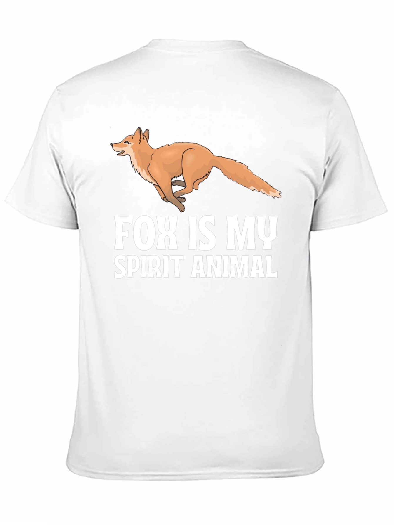 Black Fox Spirit Animal Black T-Shirt view 11