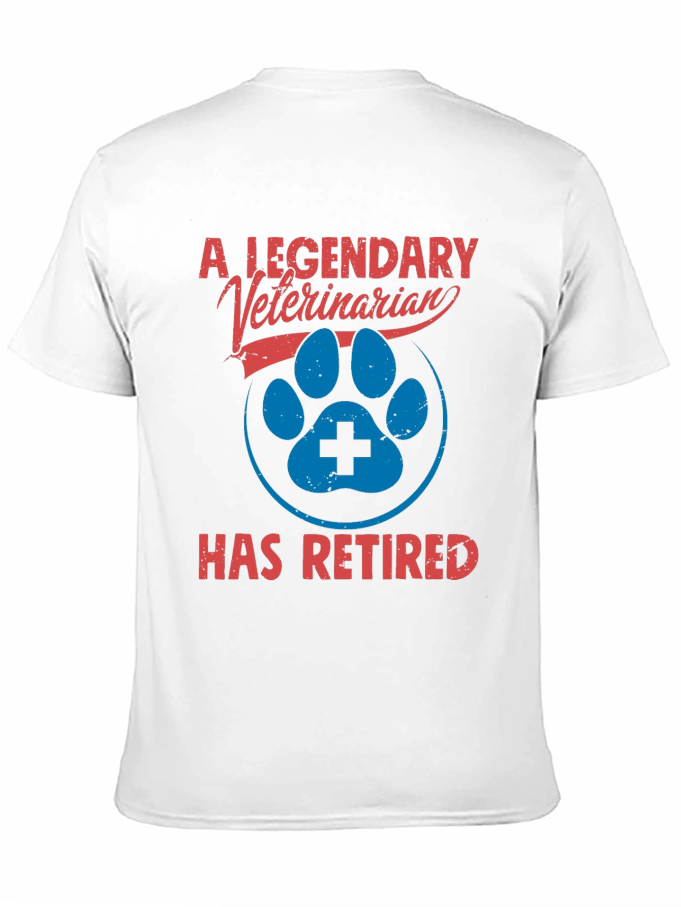 Black Legendary Veterinarian Retired T-Shirt view 11