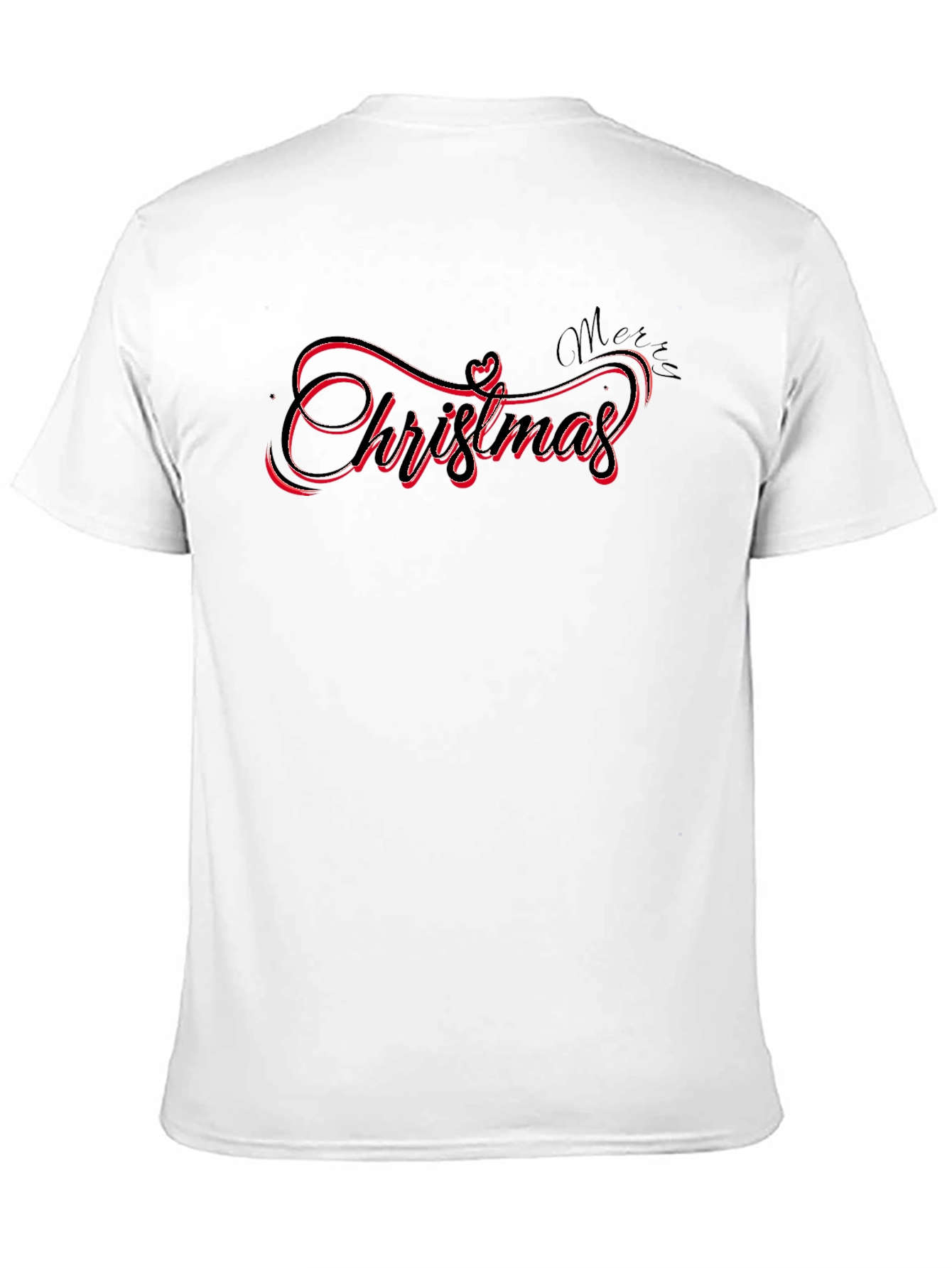 Black Christmas Script Black T-Shirt view 11