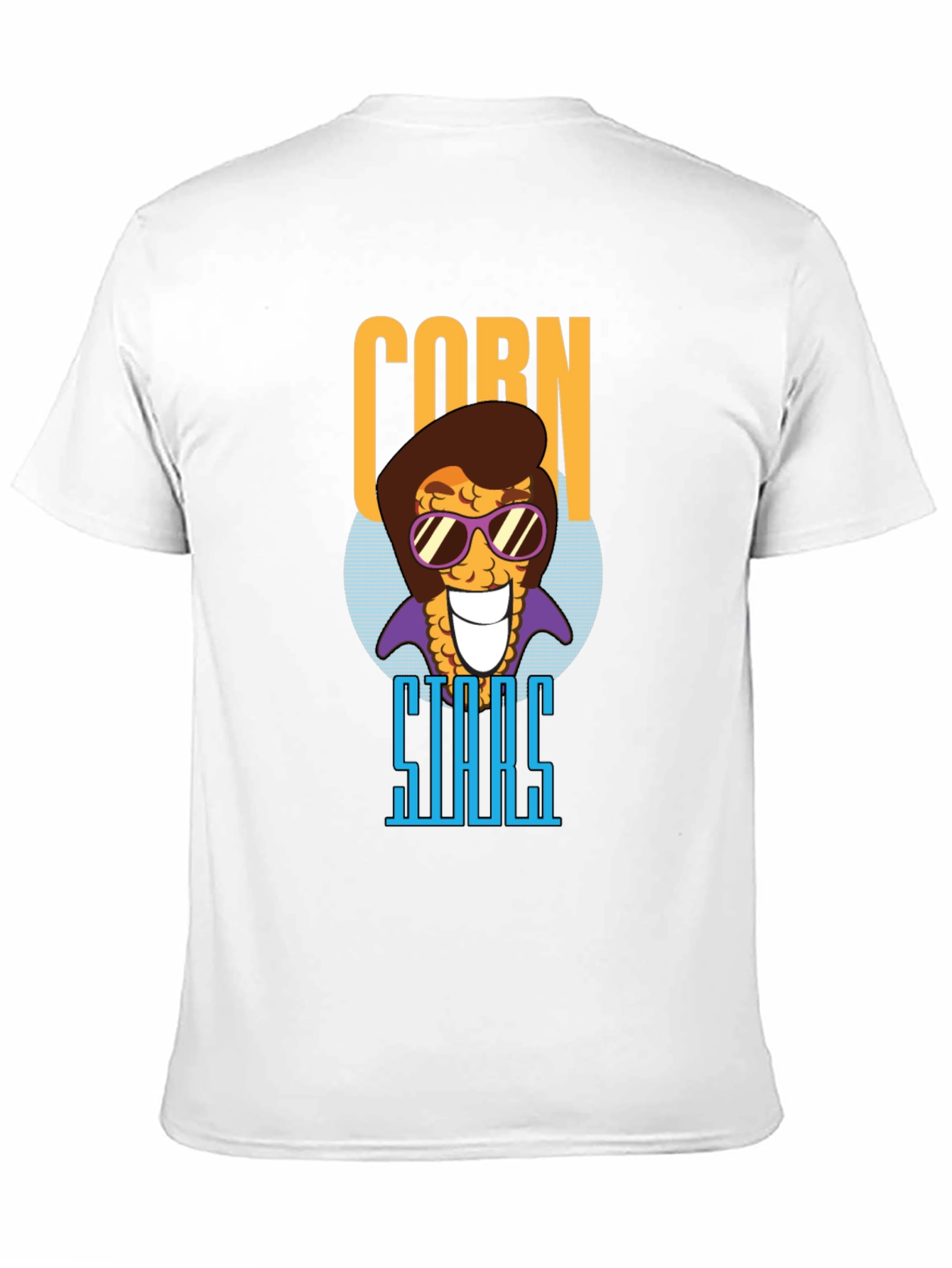Black Corn Stars Graphic T-Shirt - Funny Foodie Tee view 11