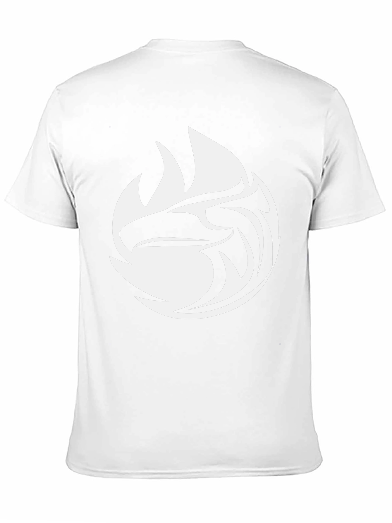 Black Black Tee with White Eagle Graphic view 11