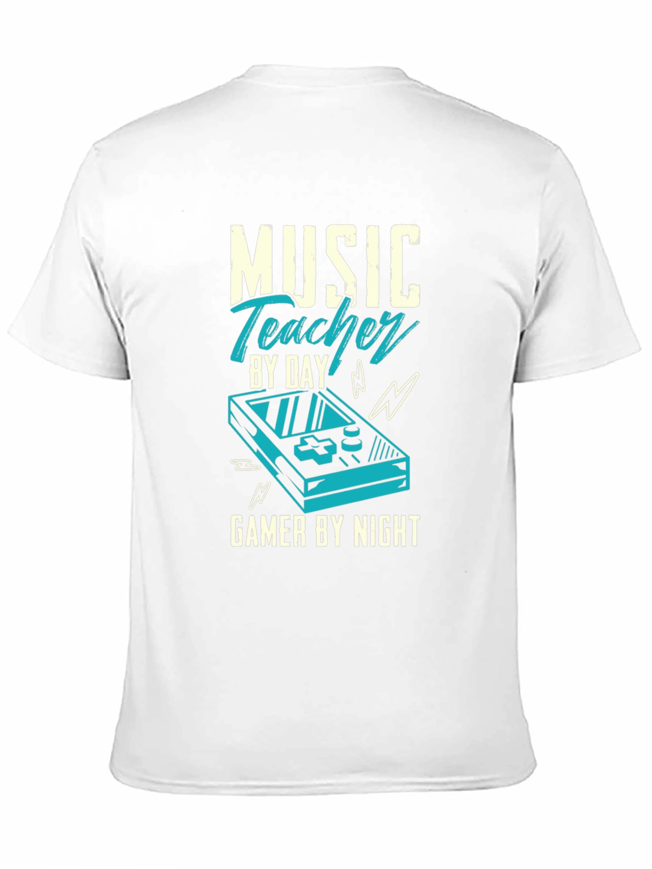 Black Music Teacher Gamer T-Shirt view 11