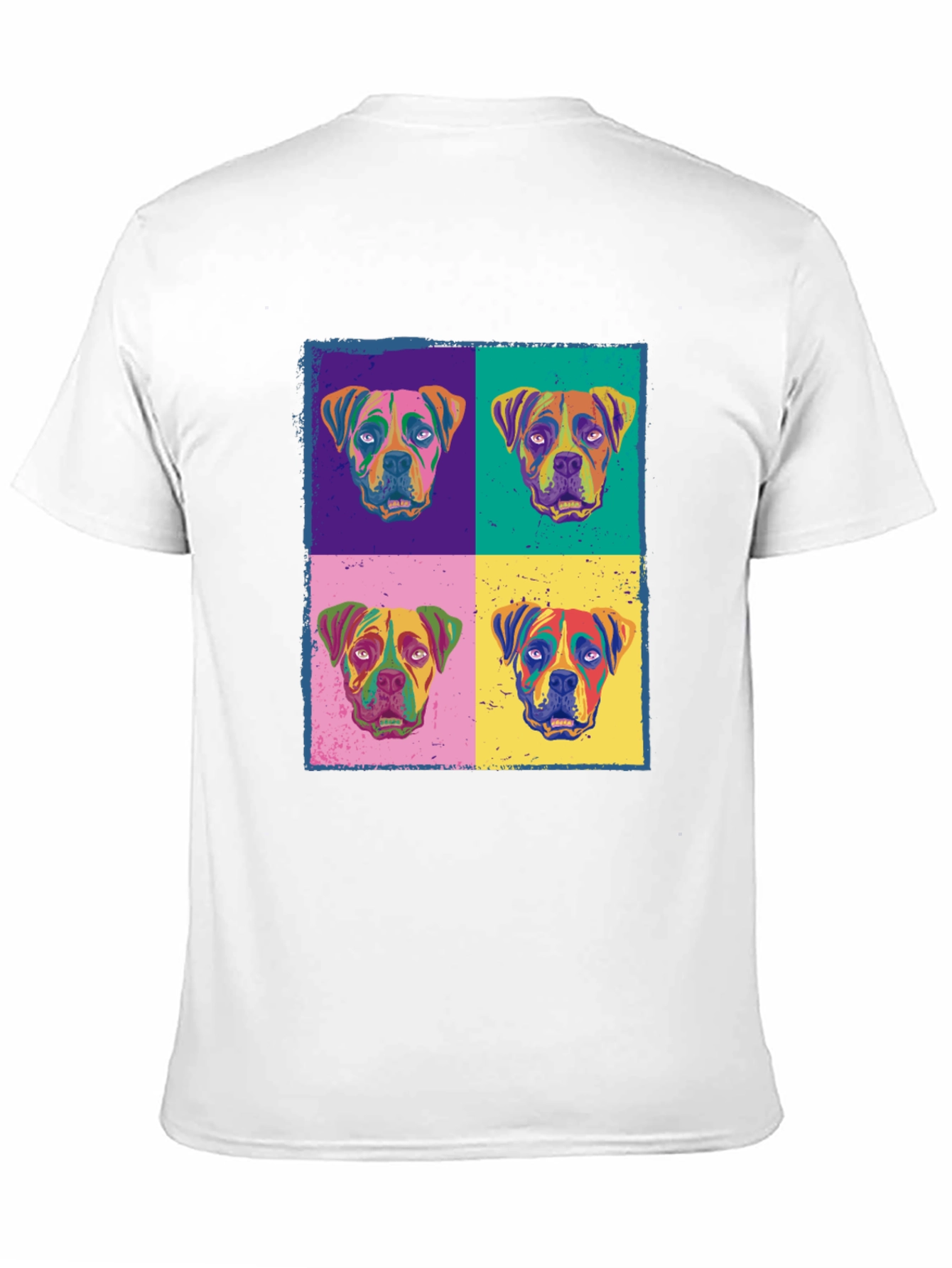 Black Dog Pop Art Print Black T-Shirt view 11
