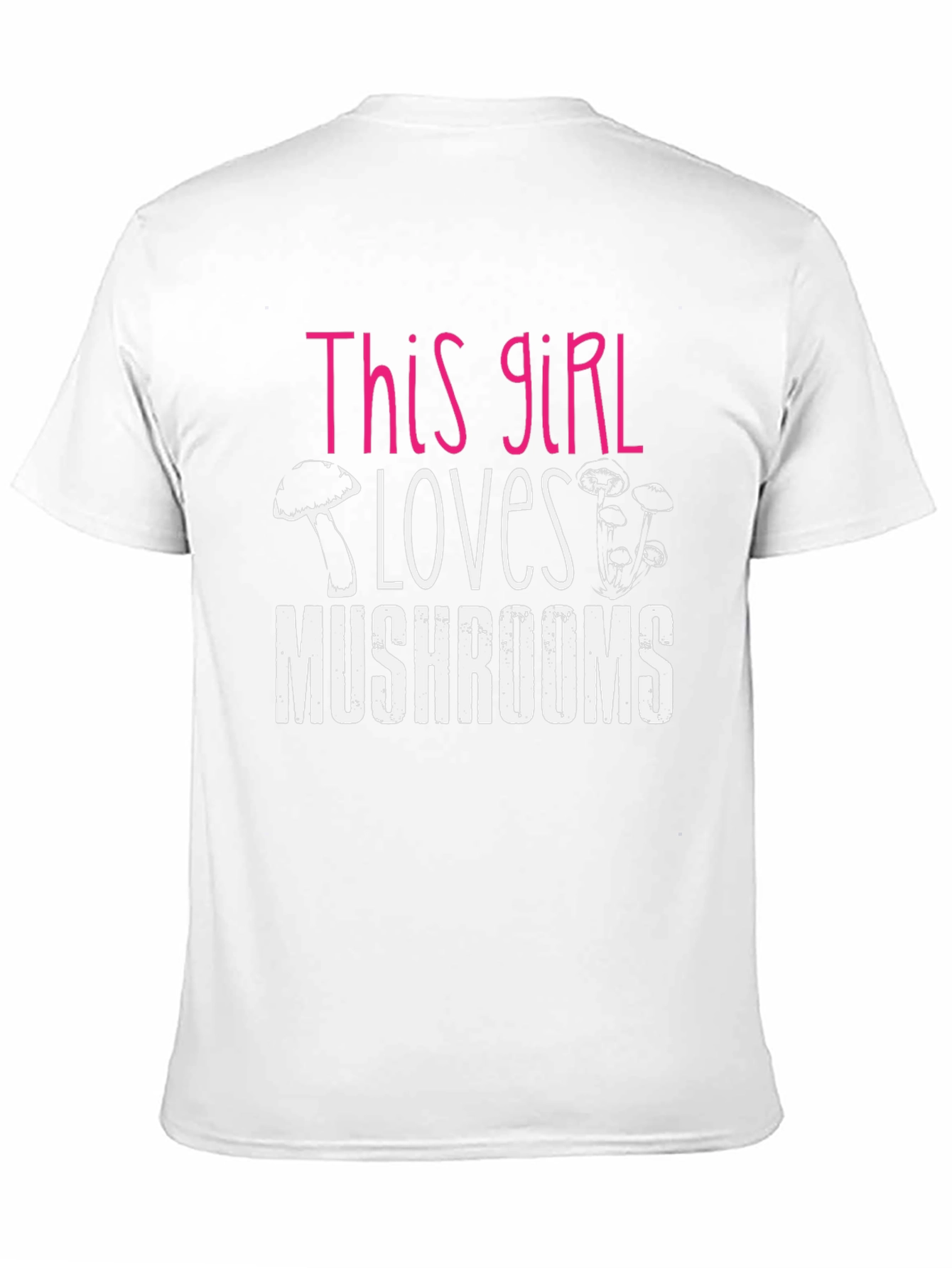 Black This Girl Loves Mushrooms Graphic T-Shirt view 11