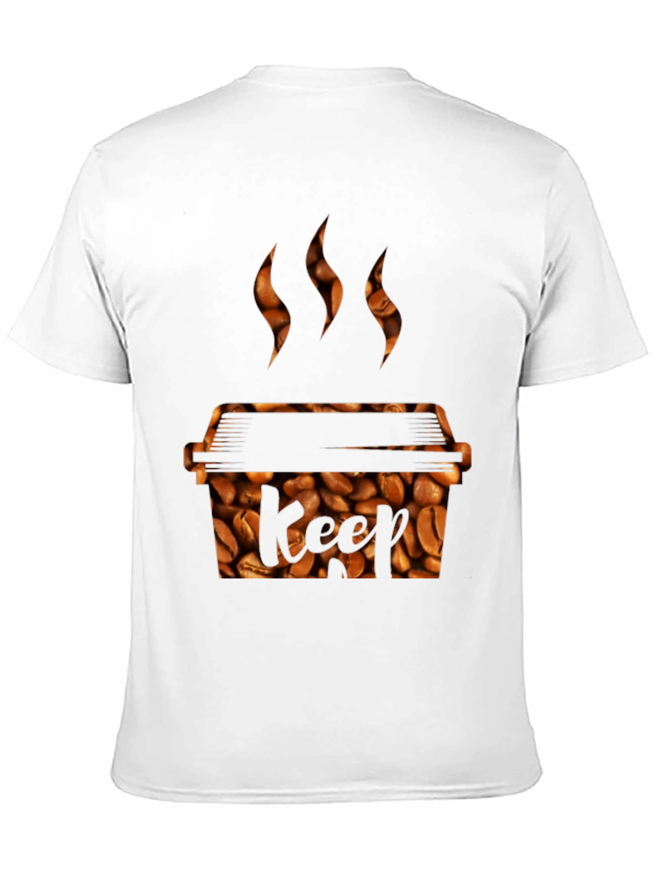 Black Coffee Bean Grill T-Shirt - Keef Design view 11