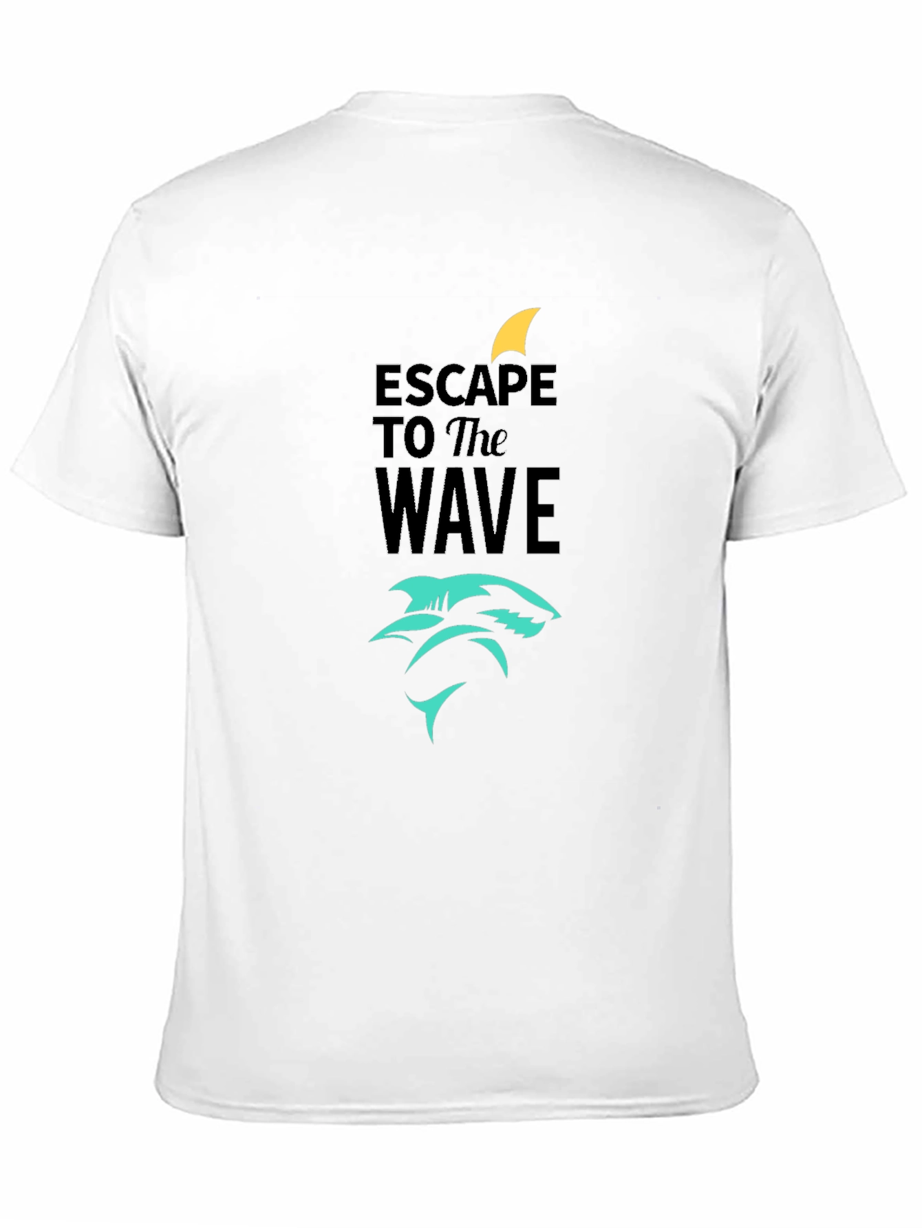 Black Escape to the Wave Black Graphic Tee view 11
