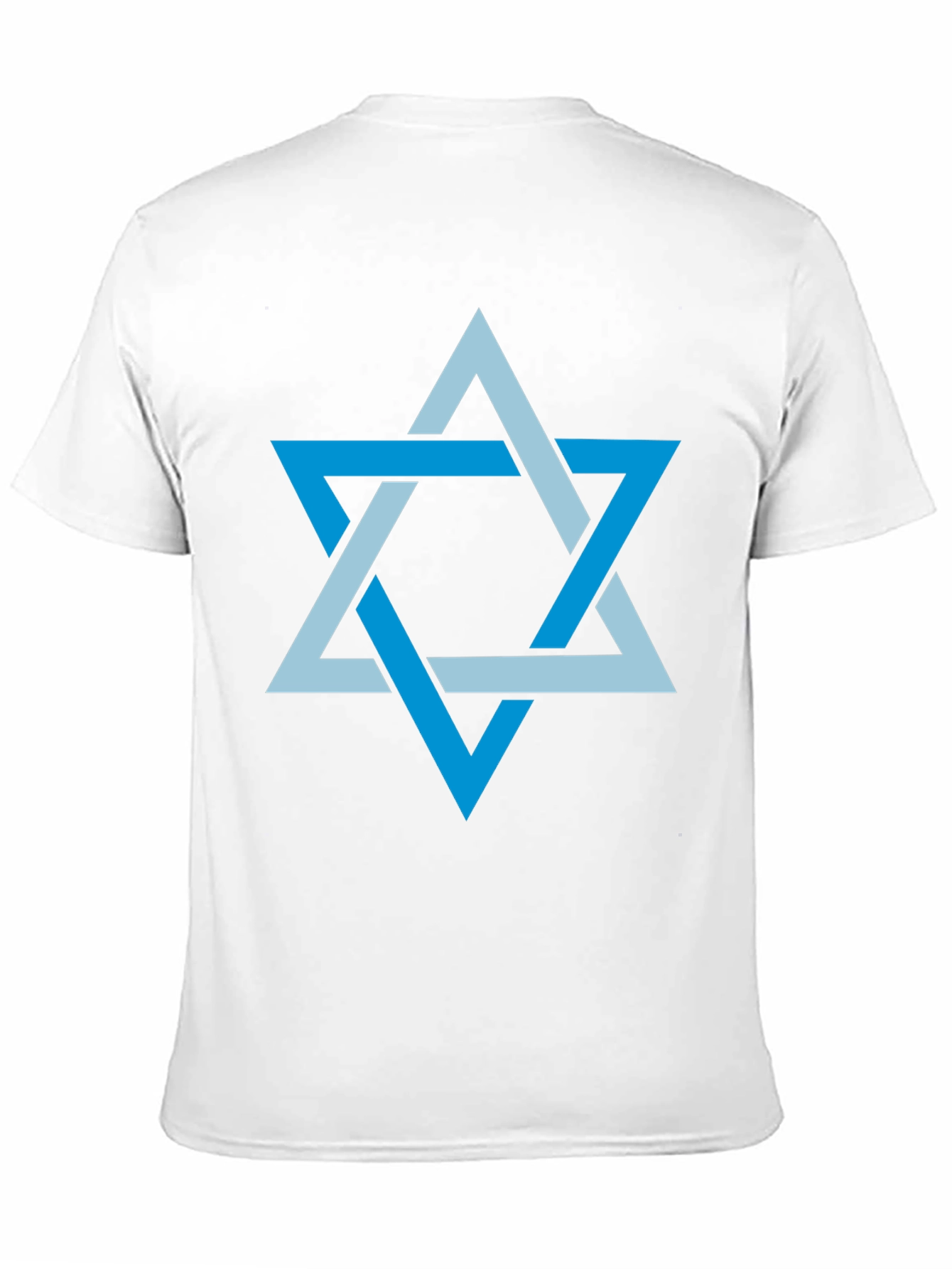 Black Star of David Men's Graphic T-Shirt view 11