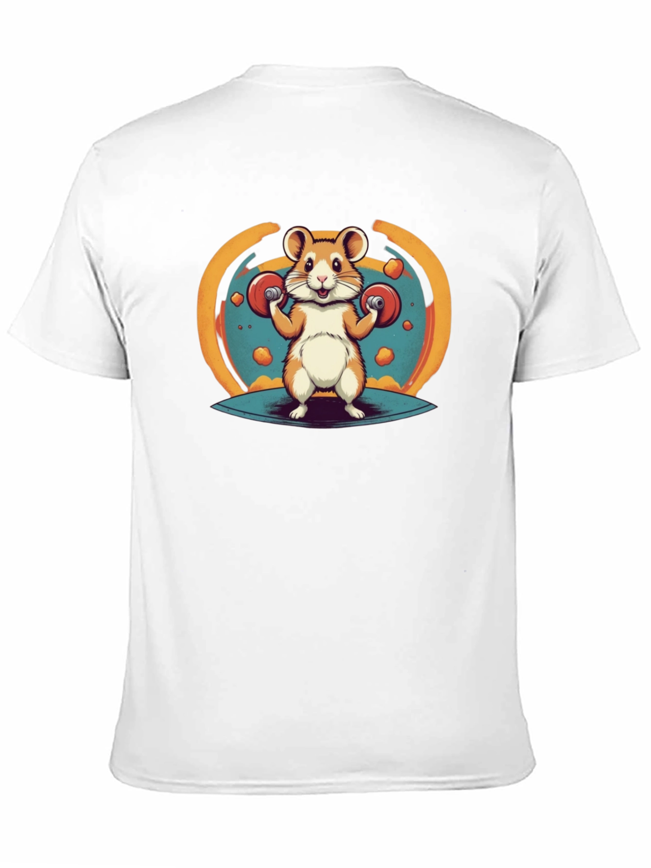 Black Hamster Gym T-Shirt - Funny Workout Tee view 11