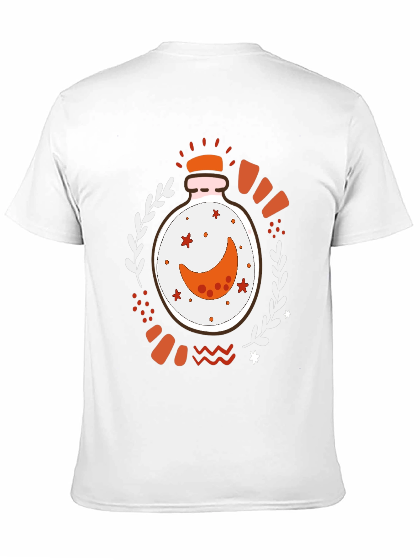 Black Mystic Moon Potion Graphic Tee - Black Cotton Blend view 11