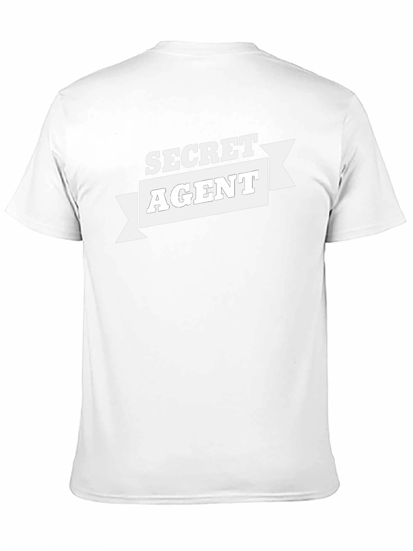 Black Secret Agent Black T-Shirt - Spy Novelty Tee view 11