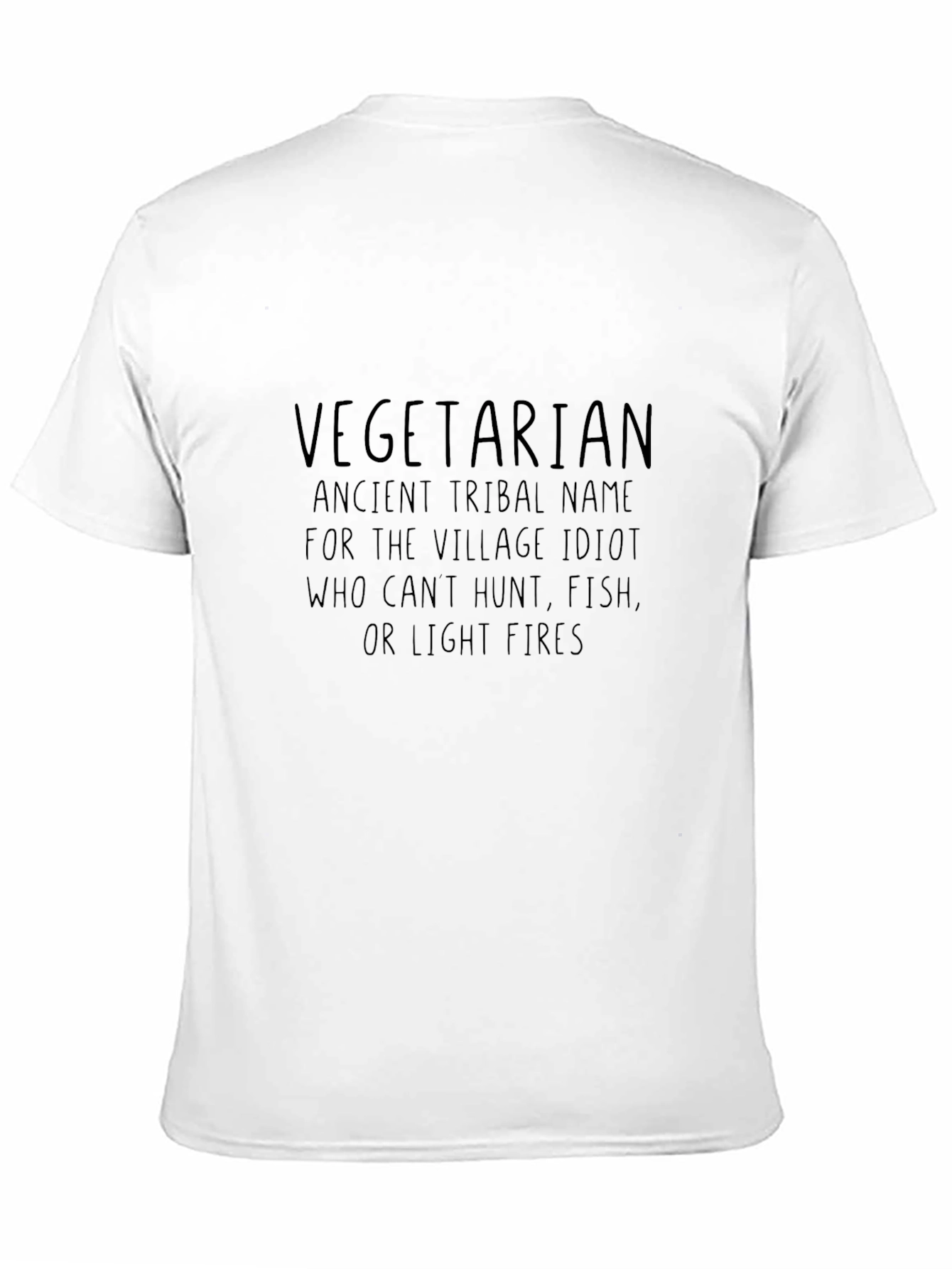 Black Vegetarian Ancient Tribal Name T-Shirt view 11