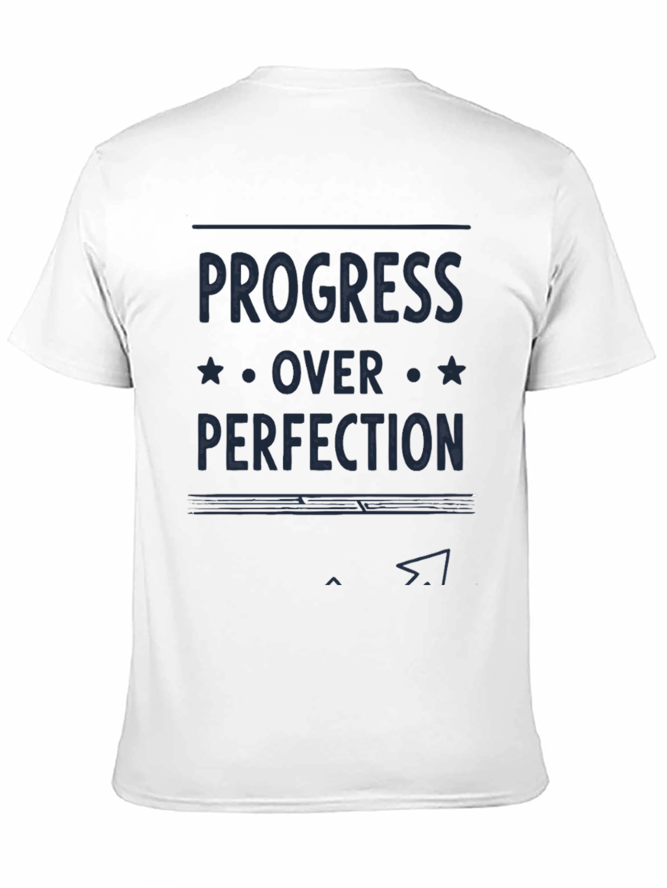 Black Progress Over Perfection T-Shirt - Motivational Tee view 11