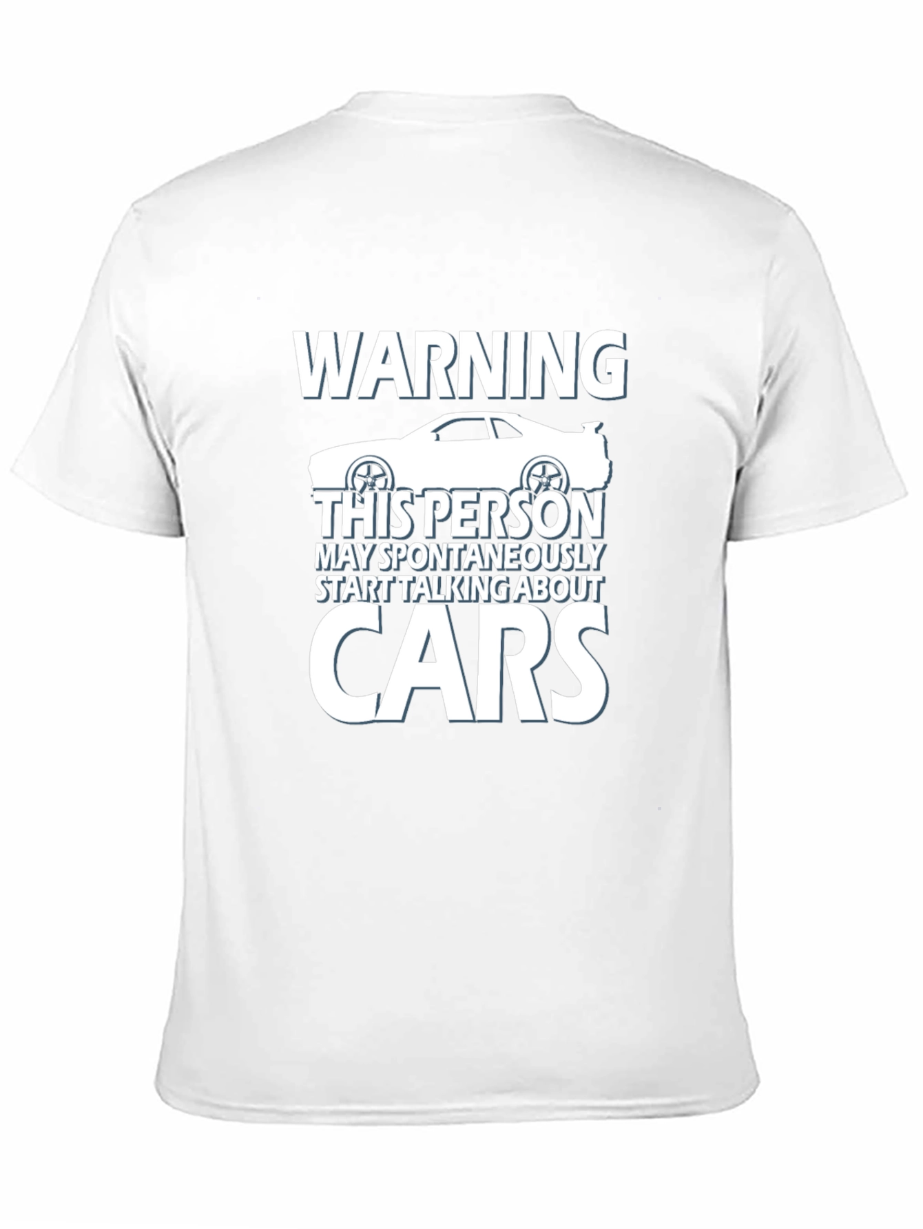 Black Warning: May Spontaneously Talk About Cars T-Shirt view 11