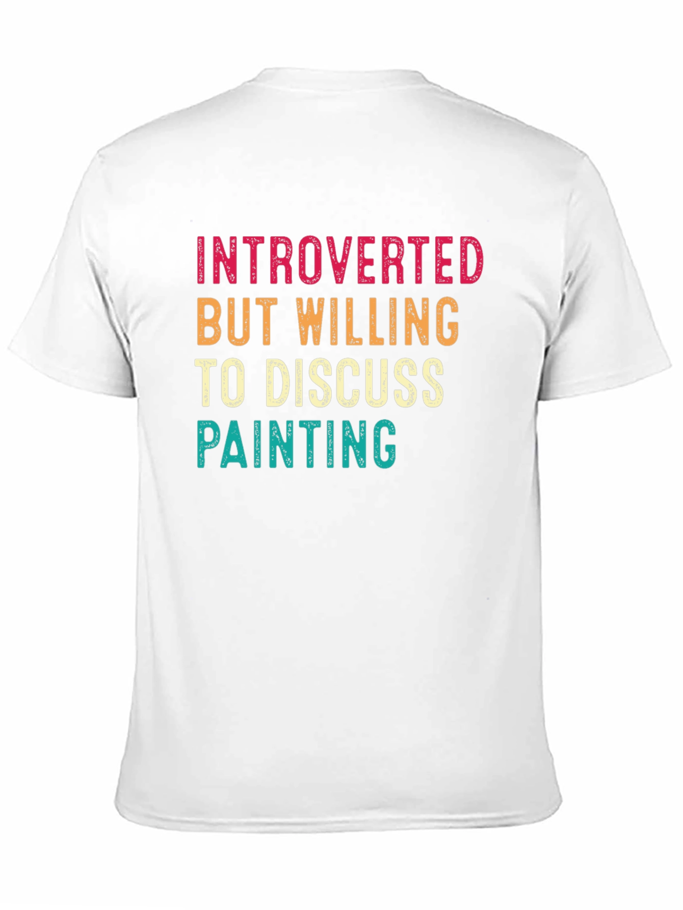 Black Introverted Painter T-Shirt - Discuss Painting Tee view 11