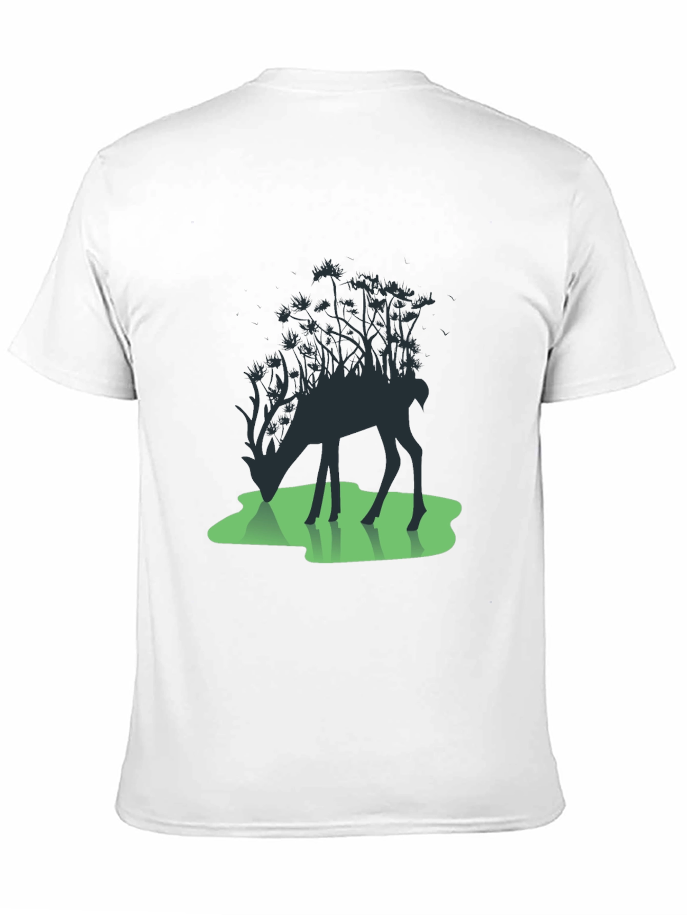 Nature Deer Silhouette Graphic Tee - 11