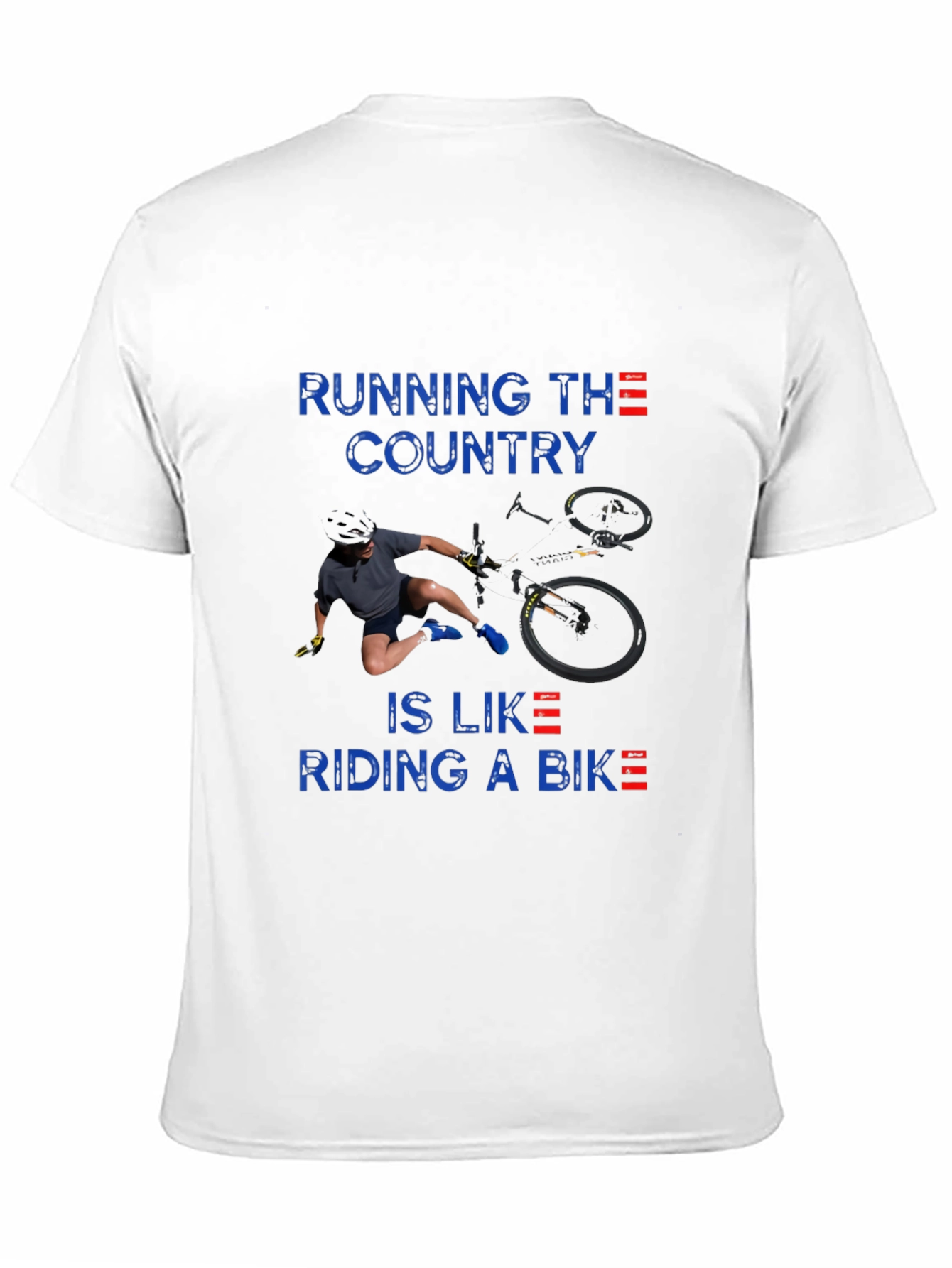 Black Running the Country Like Riding a Bike T-Shirt view 11