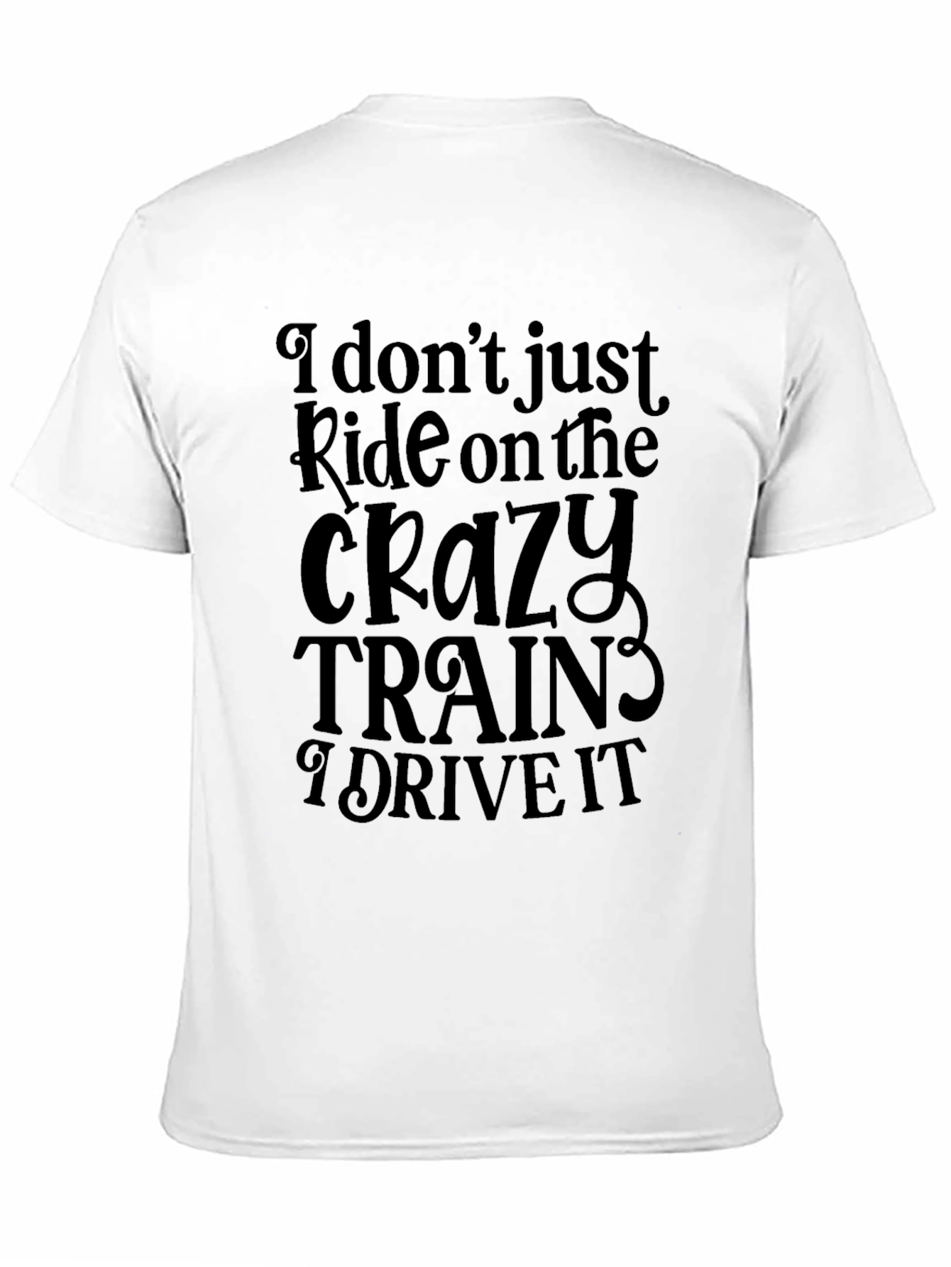 Black Crazy Trains T-Shirt - Ride or Drive? view 11