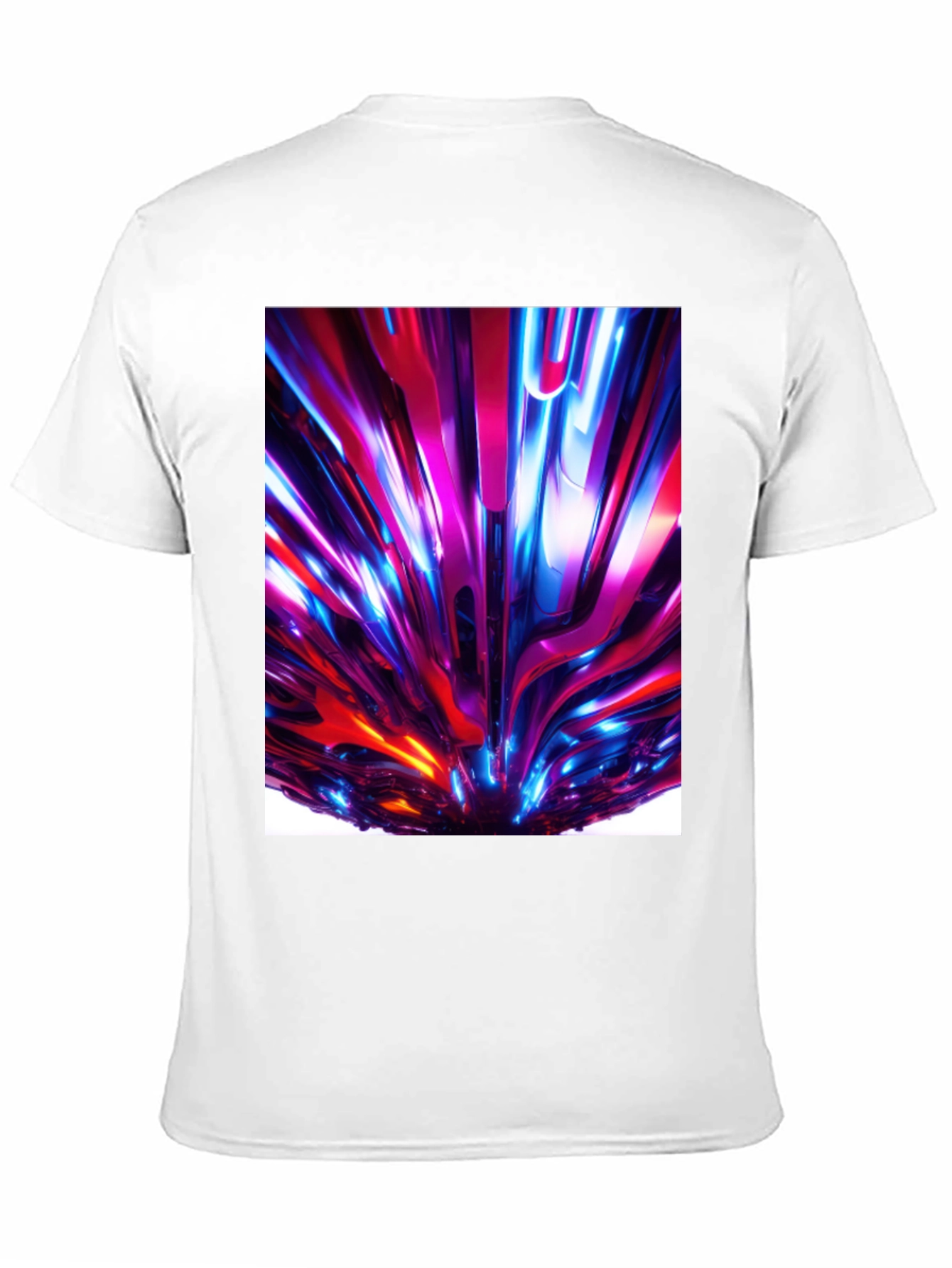 Black Abstract Art Black T-Shirt view 11