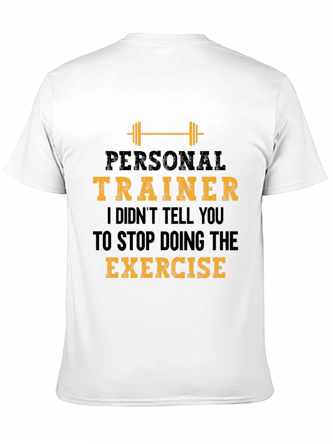 Black Personal Trainer Exercise T-Shirt view 11