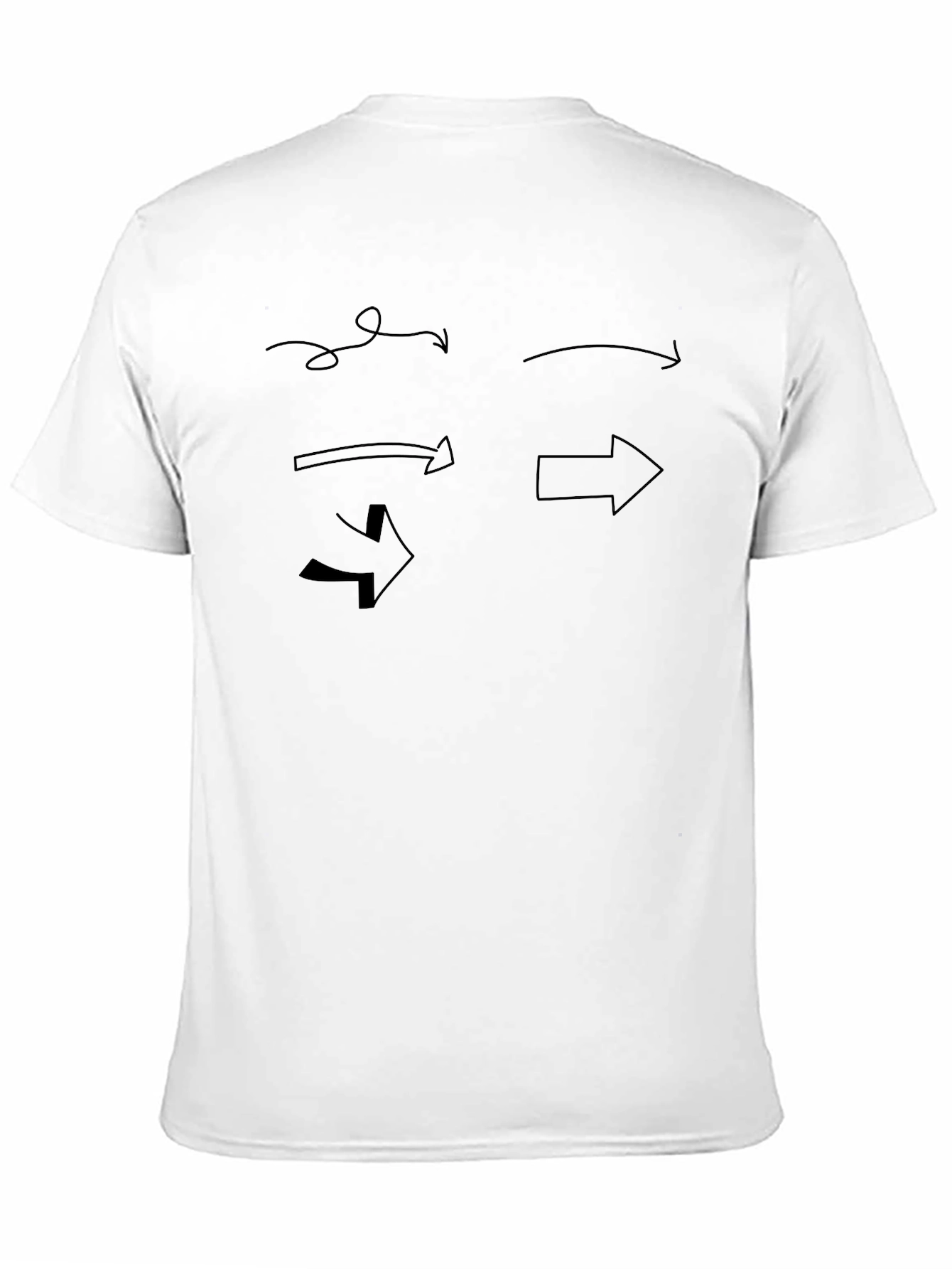 Black Arrow Graphic Black T-Shirt - Directional Style view 11