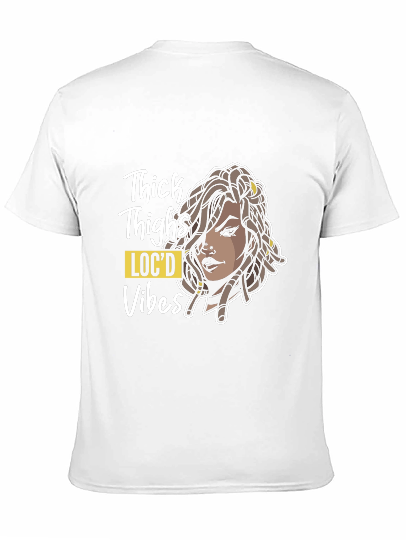 Black Thick Thighs Loc'd Vibes Graphic Tee view 11
