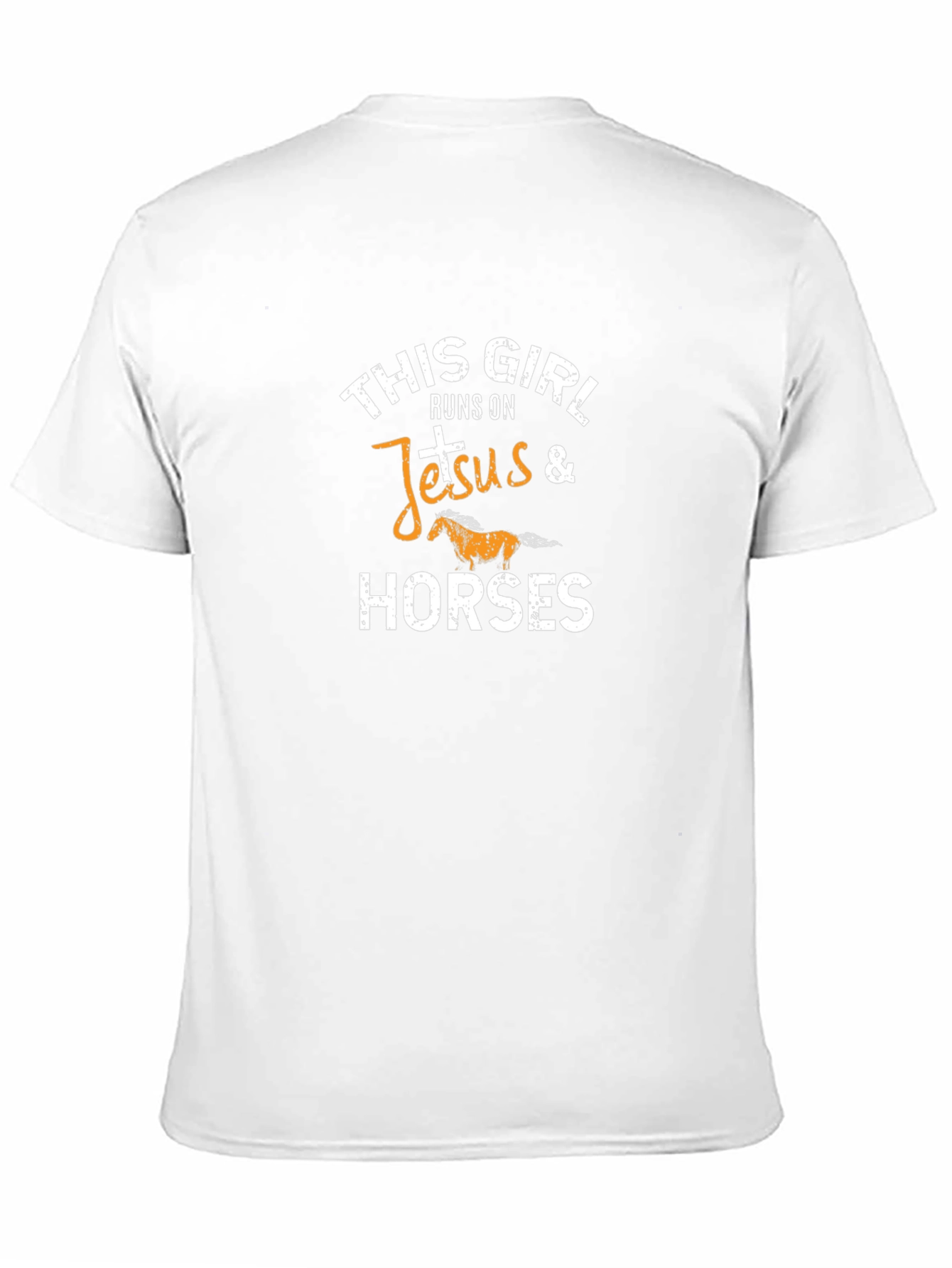 Black Runs on Jesus & Horses Graphic T-Shirt view 11