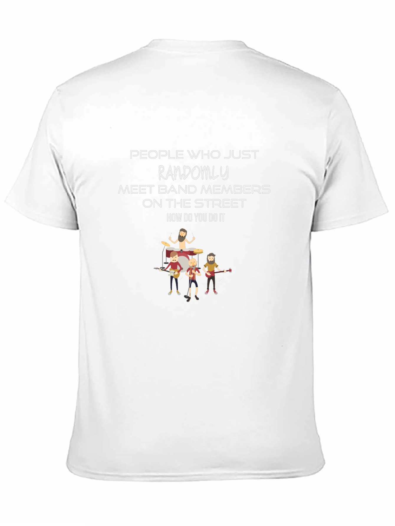 Black Random Band Member Street Meet T-Shirt view 11