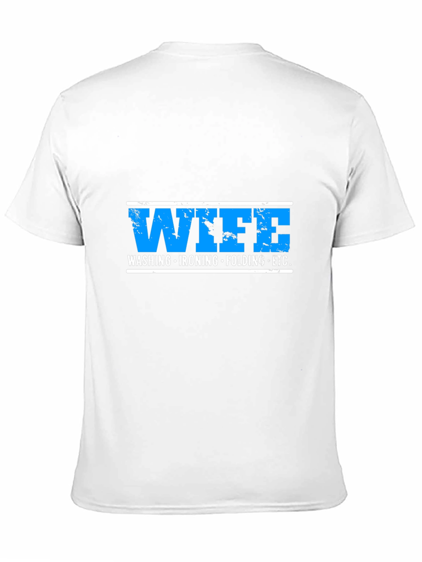 Black Wife Washing Ironing Folding ETC Funny Graphic T-Shirt view 11
