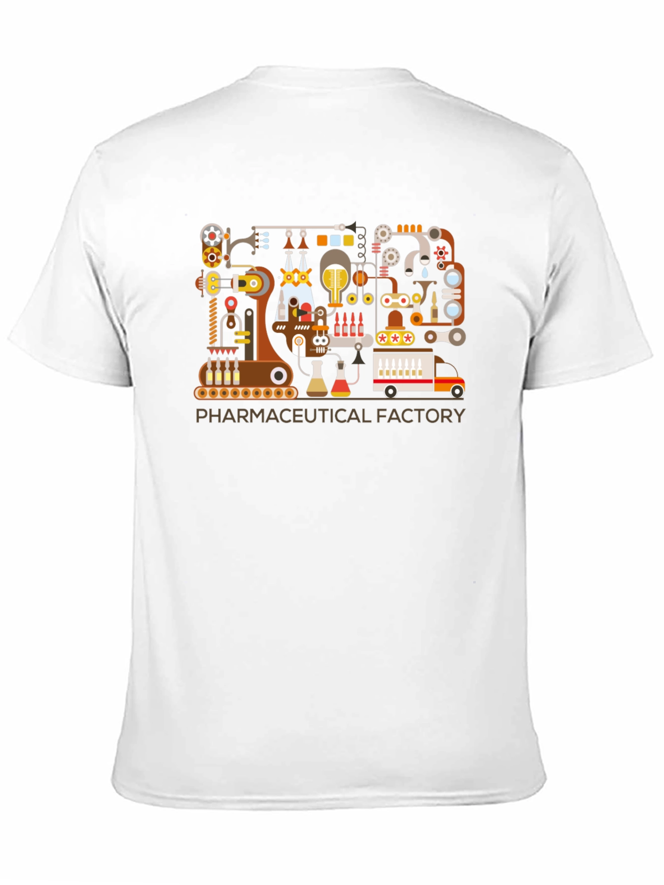 Black Pharmaceutical Factory Graphic T-Shirt view 11
