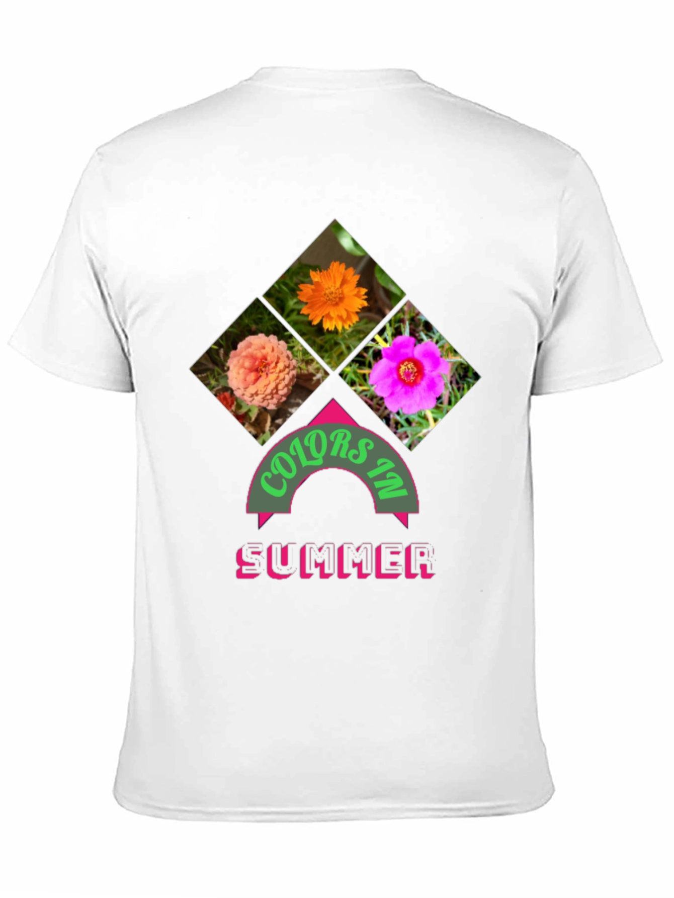 Black Colors in Summer Graphic Tee - Trendy Floral Design view 11