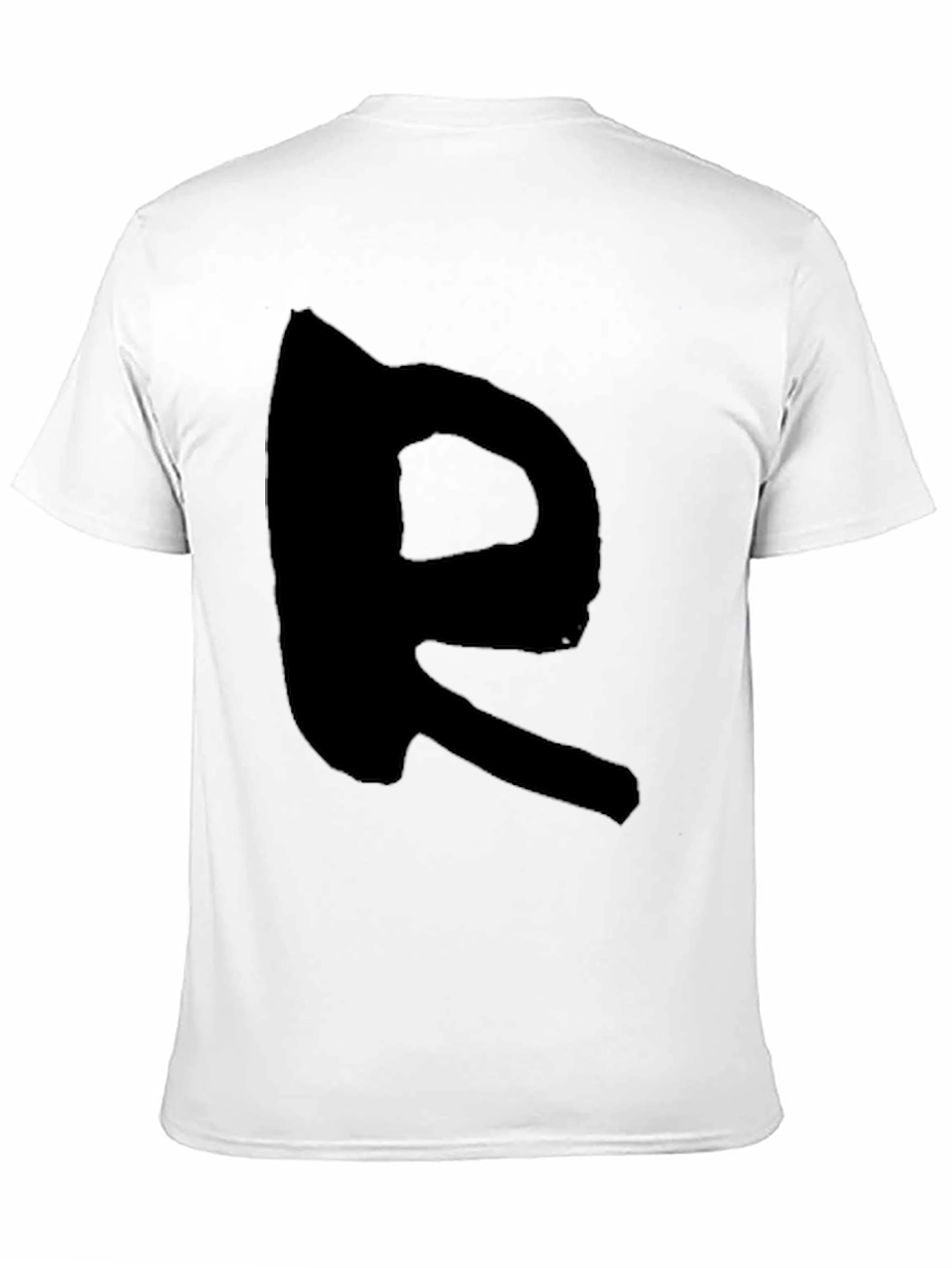 Black Black T-Shirt with Bold R Design view 11