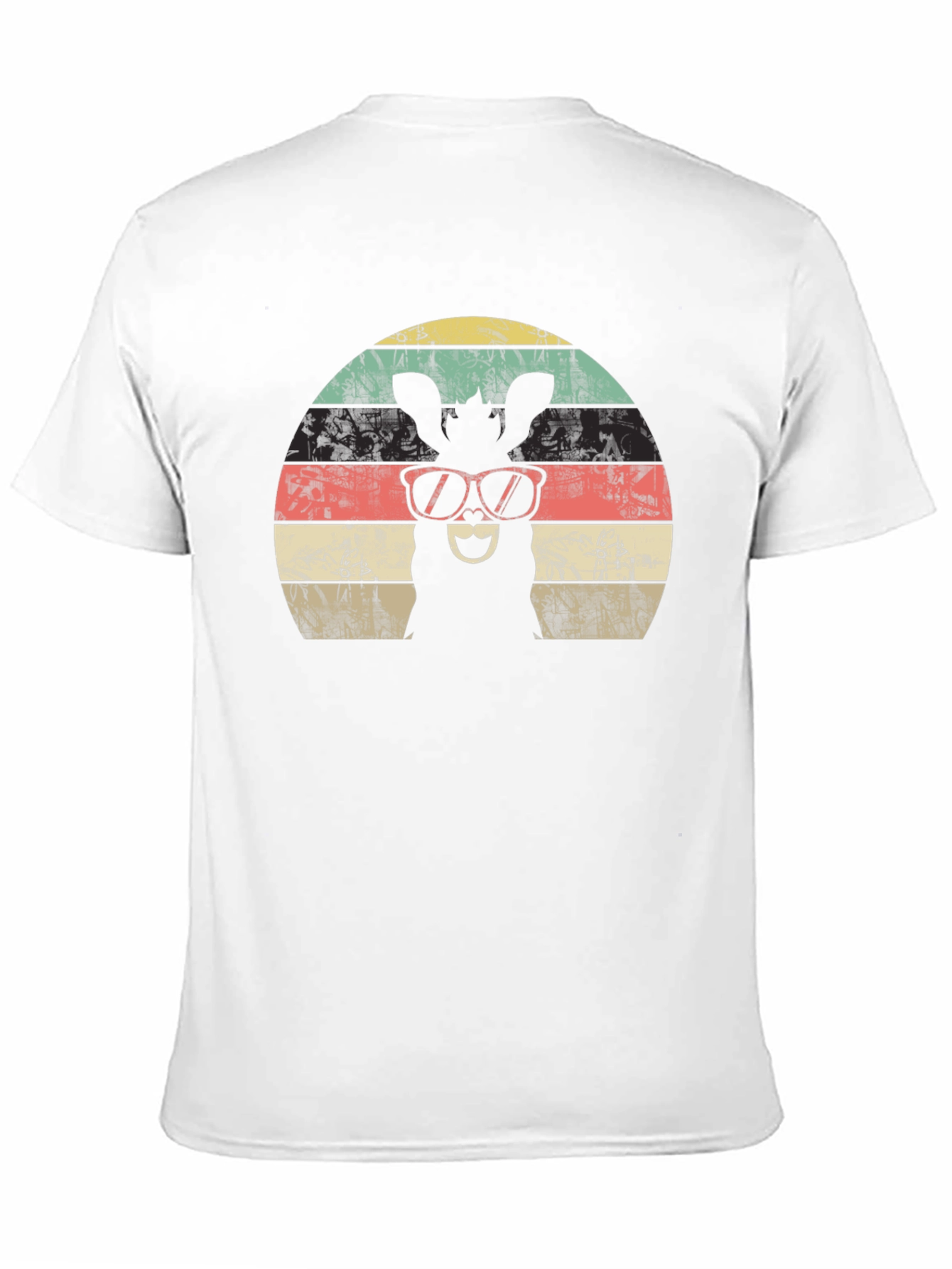 Black Cool Donkey Retro Sunset T-Shirt view 11