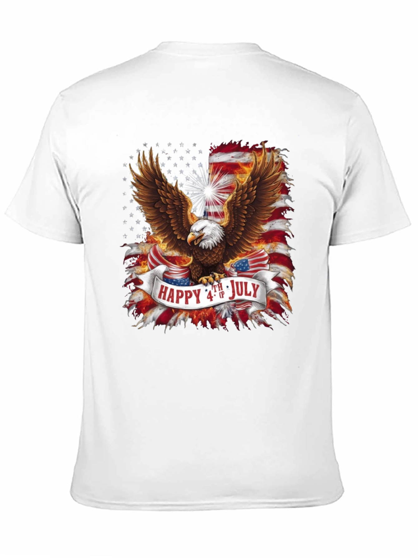 Black Patriotic Eagle 4th of July Graphic Tee view 11