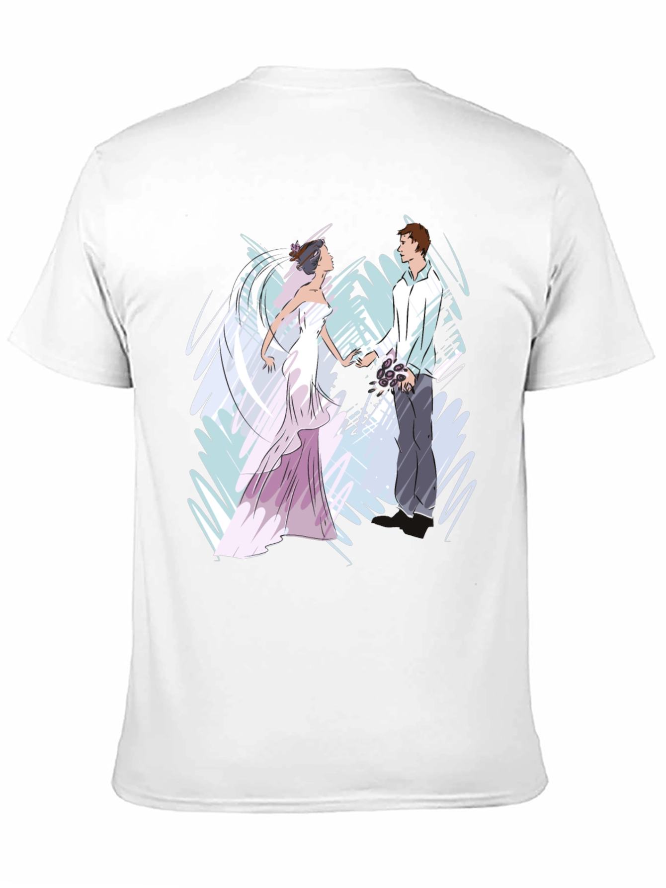 Black Bride & Groom Graphic T-Shirt - Black view 11