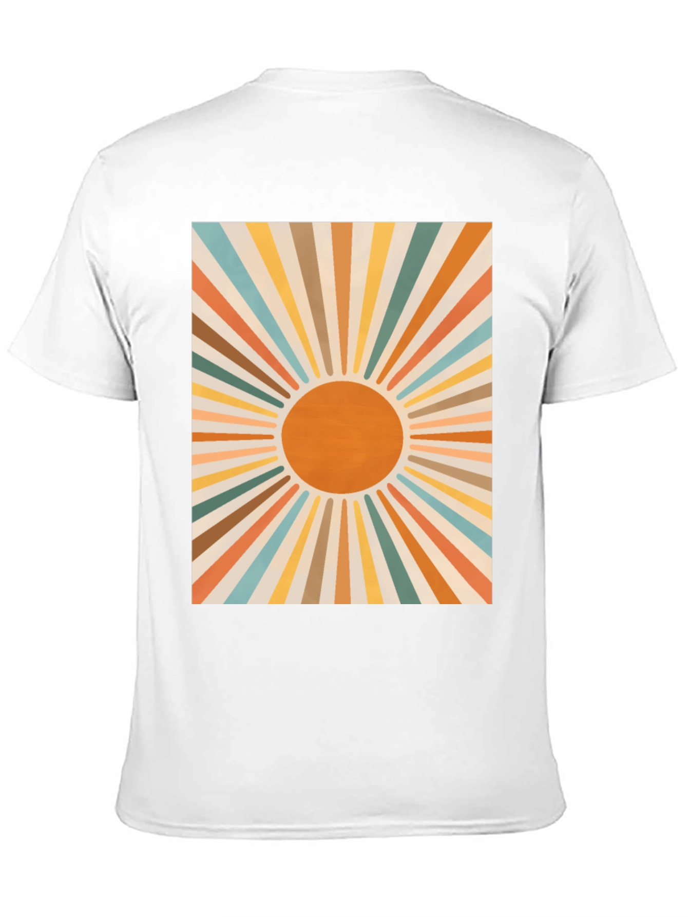 Black Retro Sunburst Graphic Tee - Black view 11