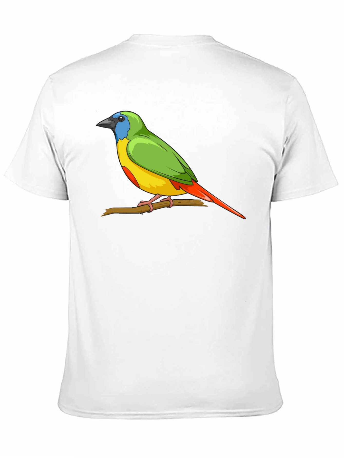 Black Bird on Branch Graphic Tee - Unisex Black T-Shirt view 11