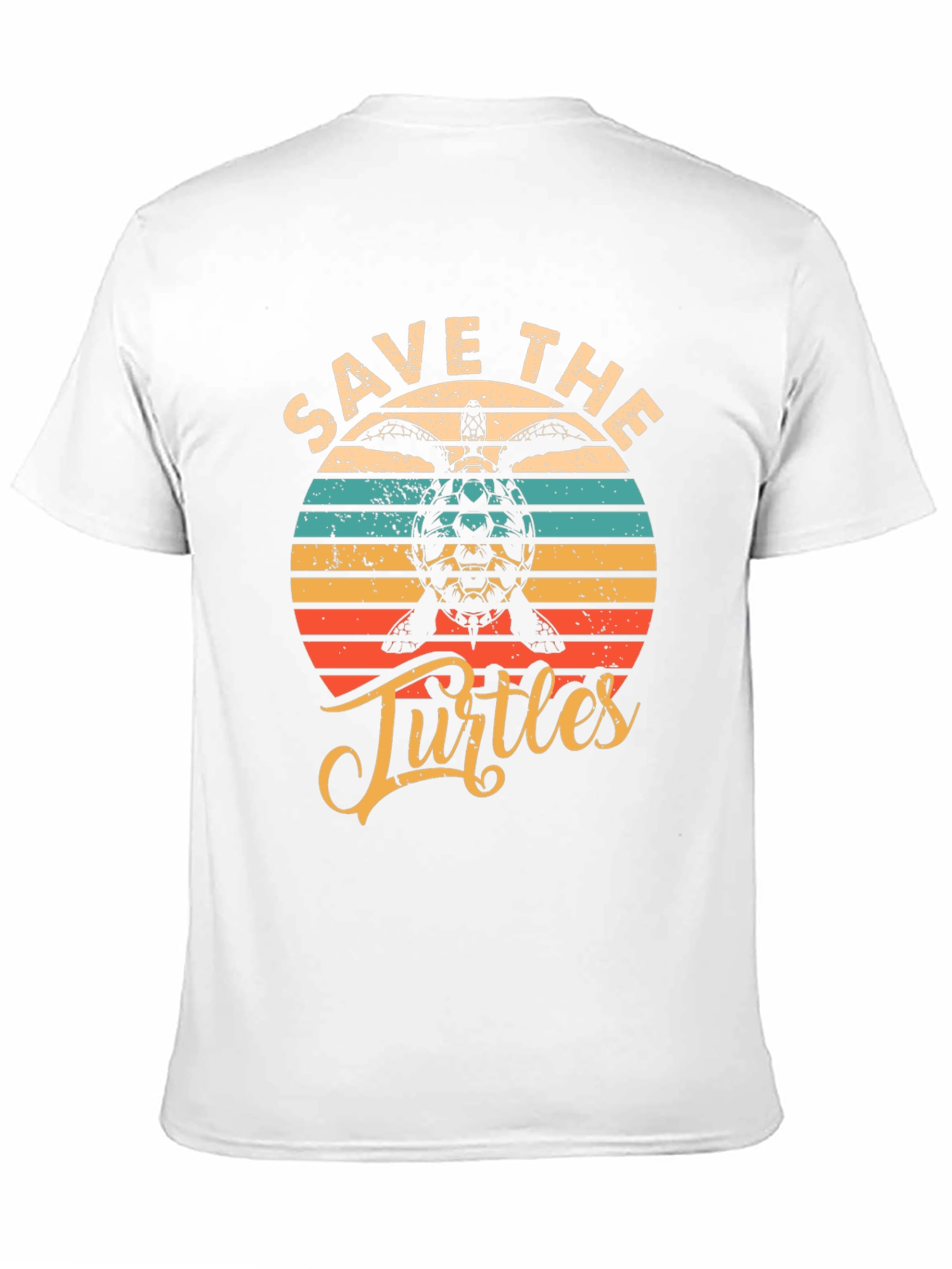 Black Save the Turtles Graphic Tee - Retro Style view 11