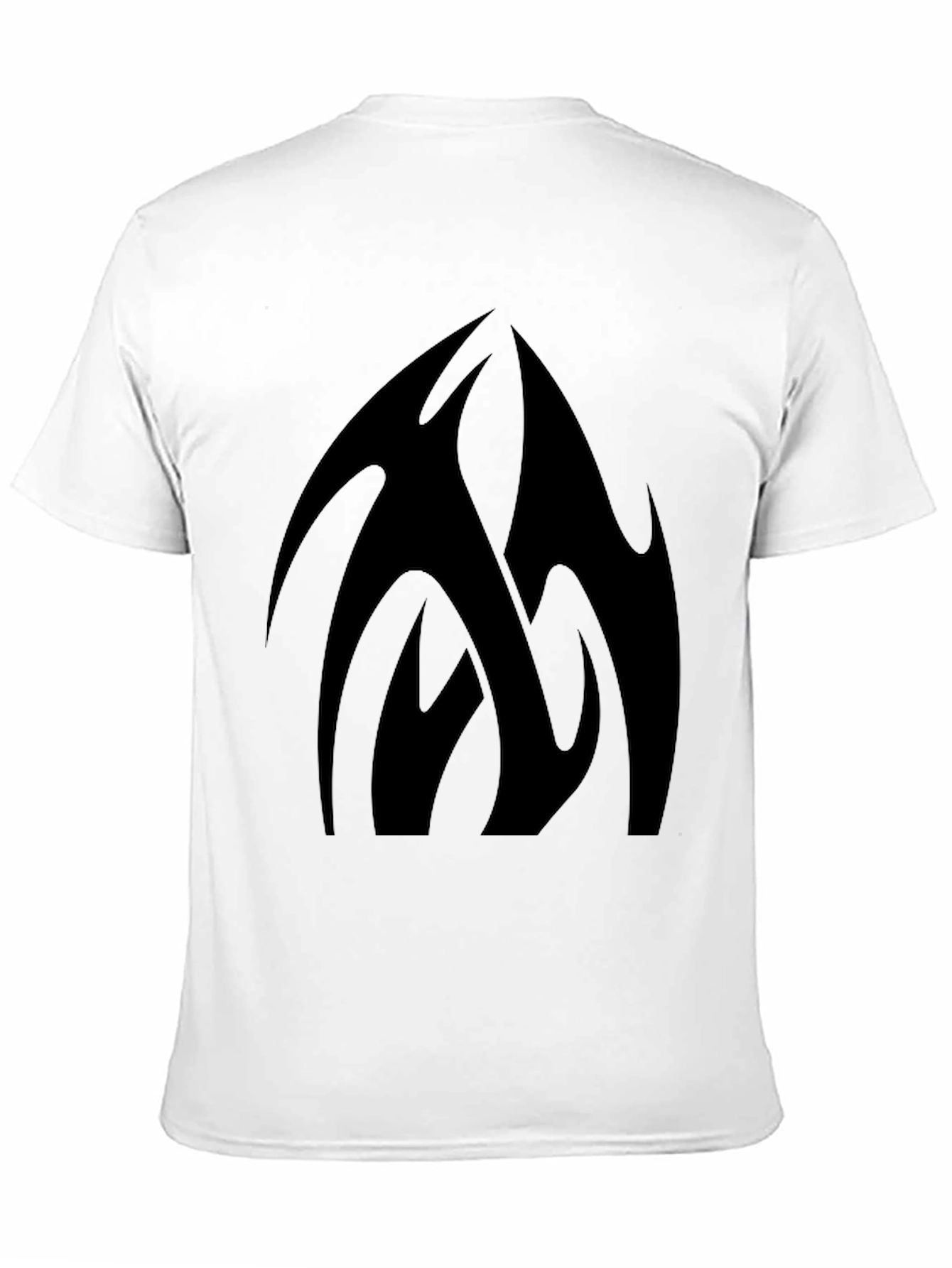 Black Black Graphic Tee - Abstract Design view 11