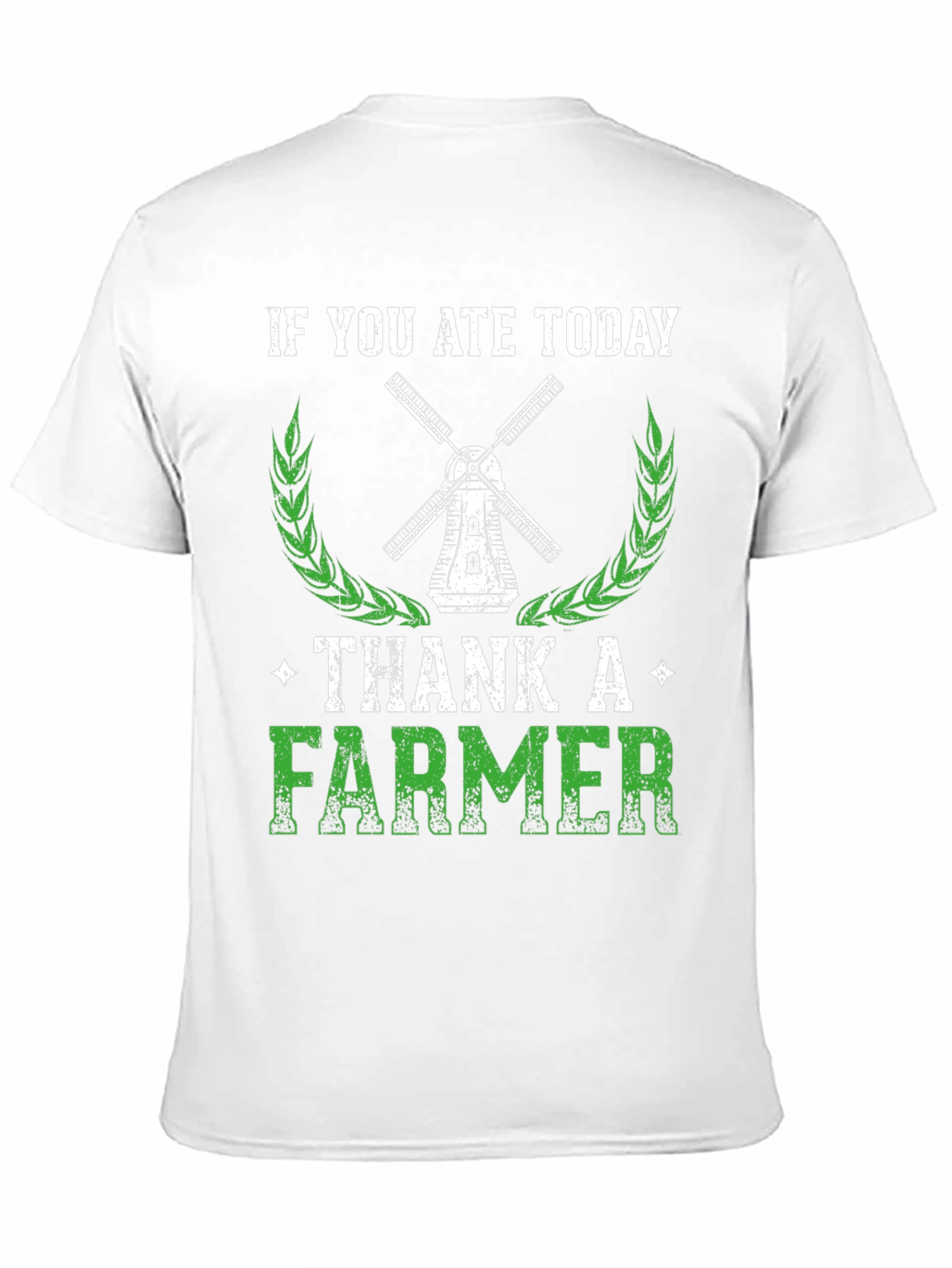 Black Thank A Farmer Graphic Tee - Soft Cotton Black T-Shirt view 11