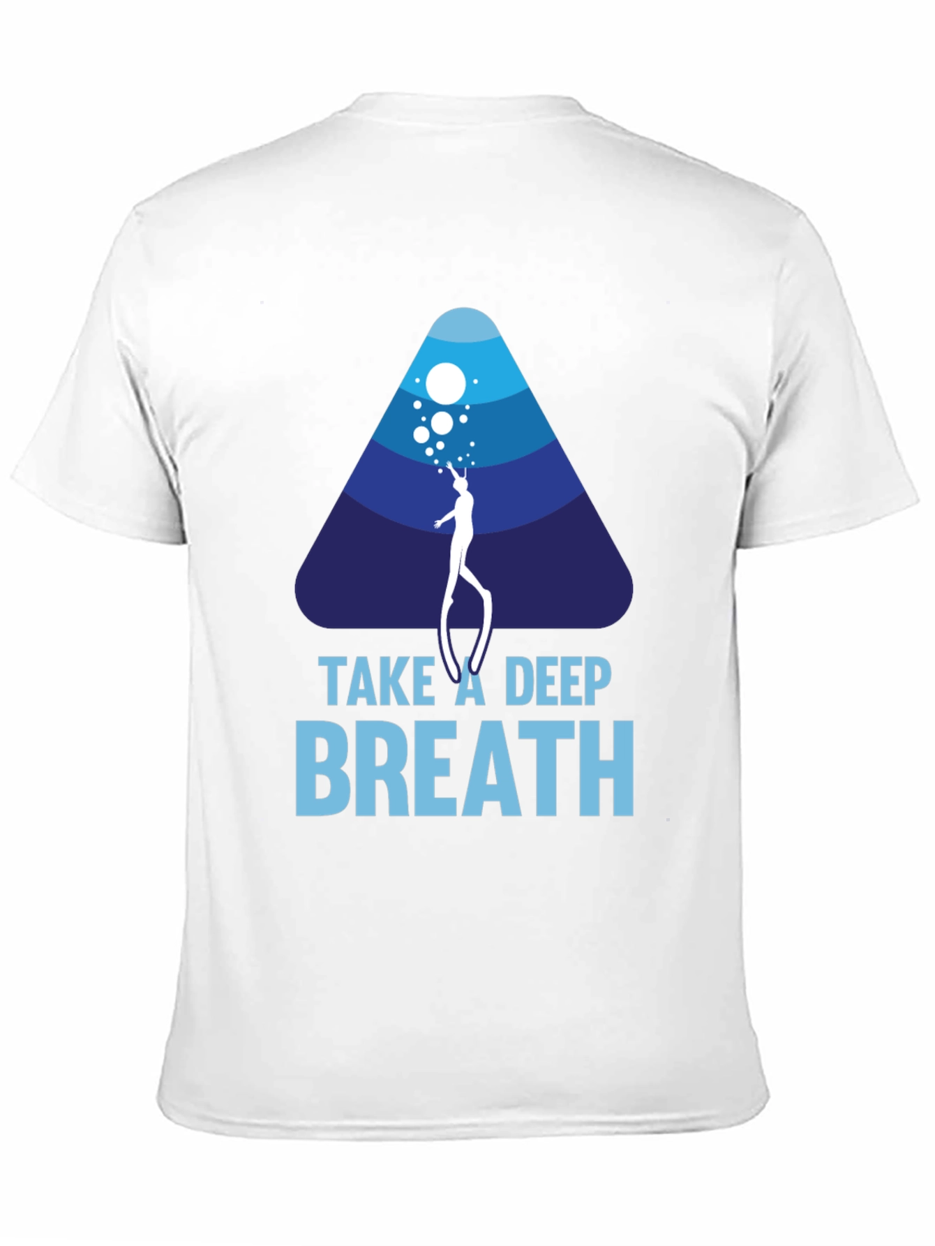 Black Take A Deep Breath Scuba Diving T-Shirt view 11