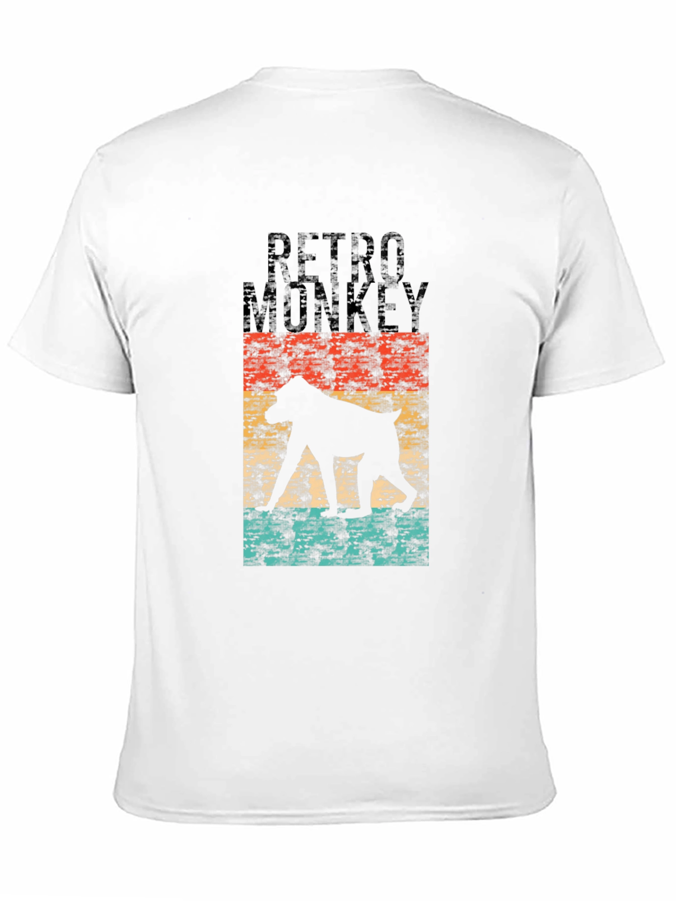 Black Retro Monkey Graphic Tee view 11
